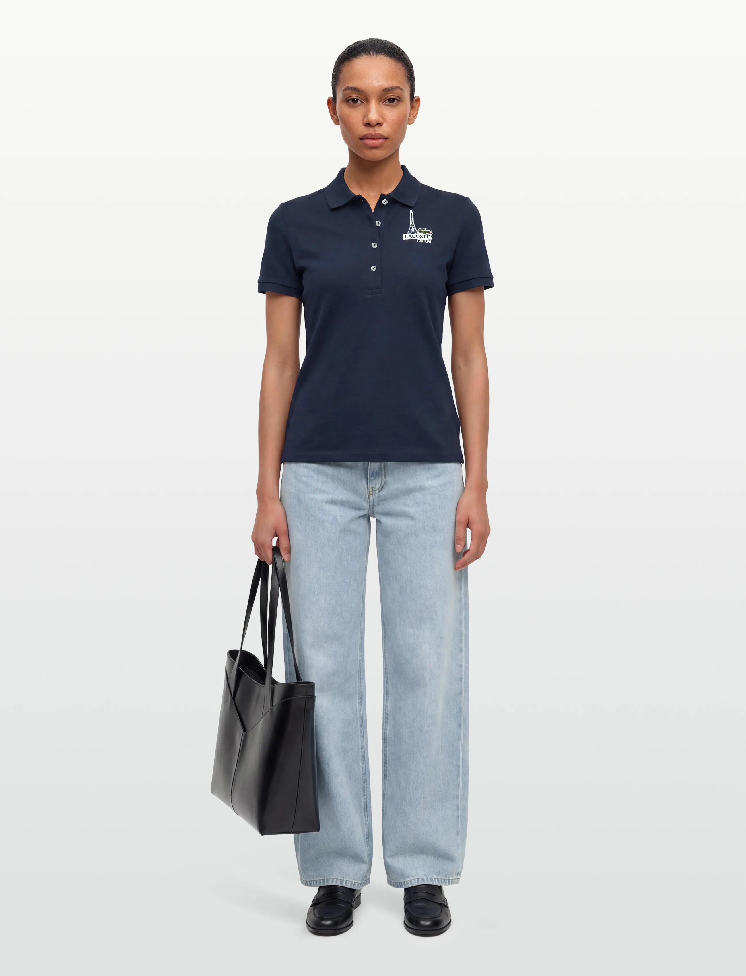 Lacoste Men's Polo Shirt, 38, T-shirts & Oberteile, Marineblau - Short-sleeved, Frauen