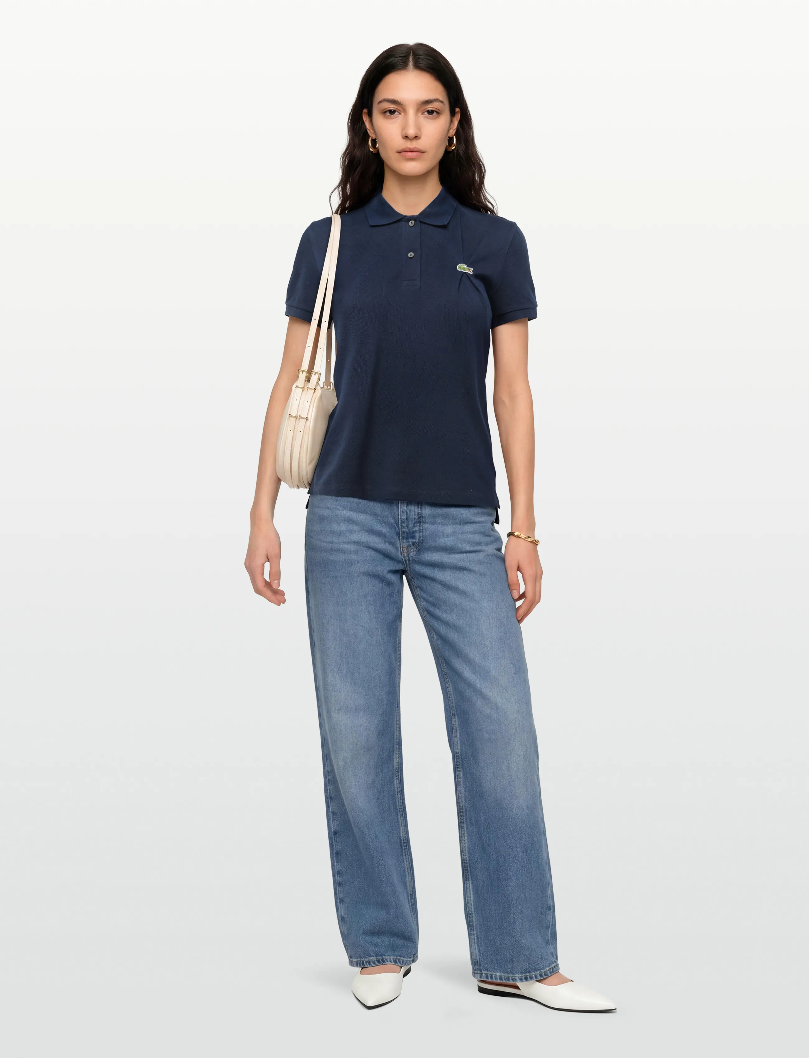 Lacoste Regular Fit Petit Piqué Polo Shirt, 38, T-shirts & Oberteile, Marineblau - Short-sleeved, Frauen