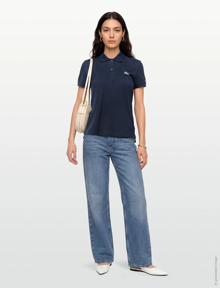 Lacoste - Regular Fit Petit Piqué Polo Shirt - pikéer - navy blue - 0