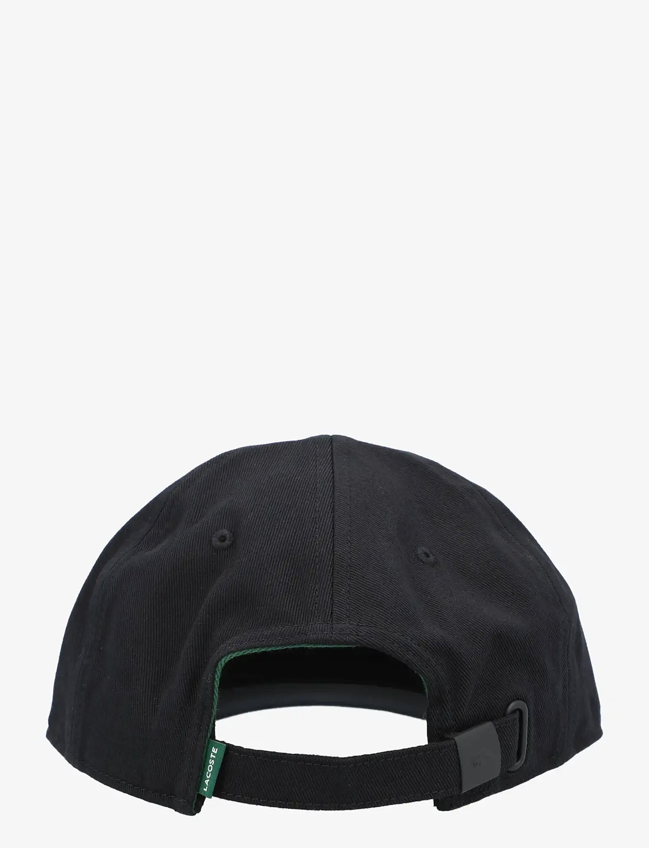 Lacoste - Cotton twill cap with crocodile badge - nokamütsid - black - 3