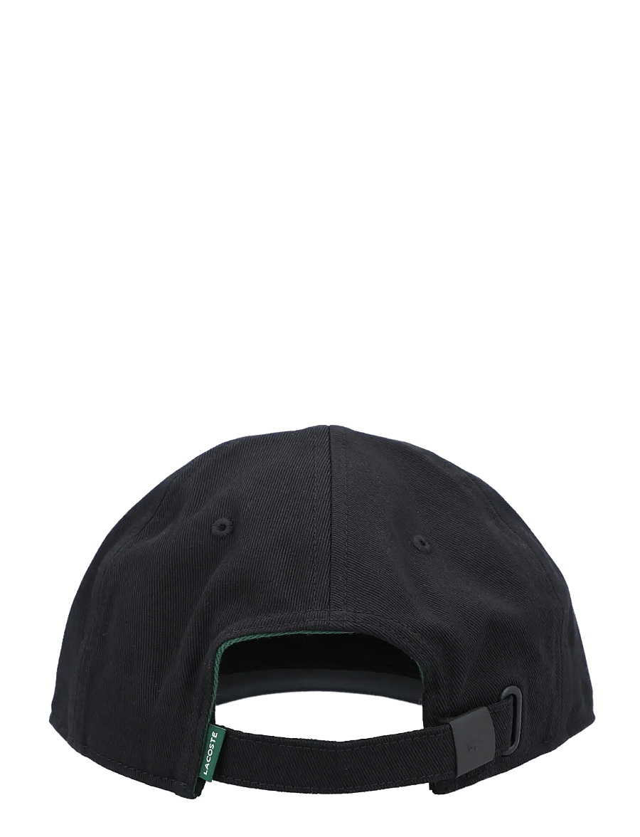 Lacoste - Cotton twill cap with crocodile badge - lippalakit - black - 3