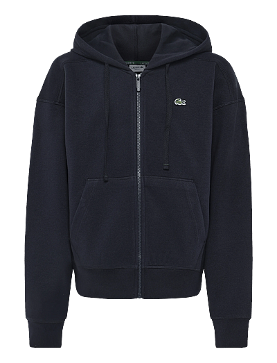 Zip-Up Piqué Hoodie - HæTtetrøJer