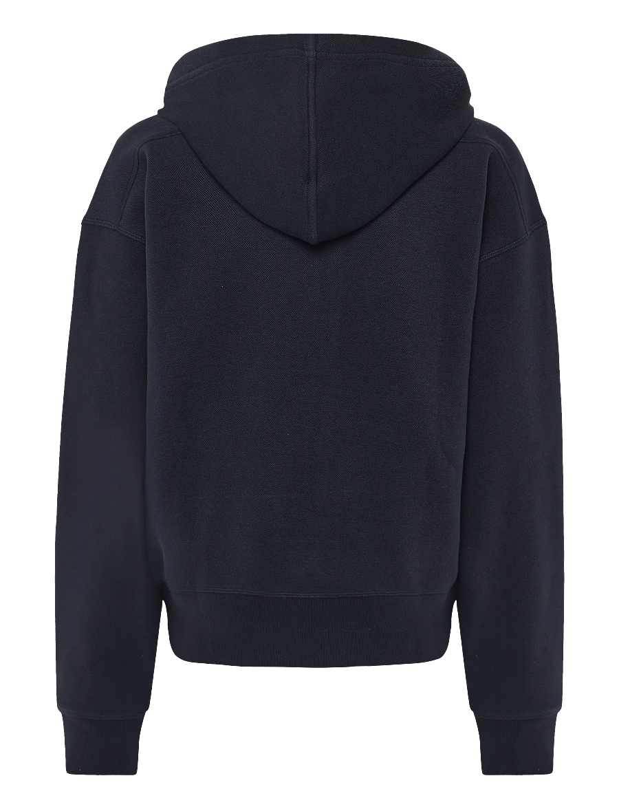 Lacoste - Zip-Up Piqué Hoodie - navy blue - 2