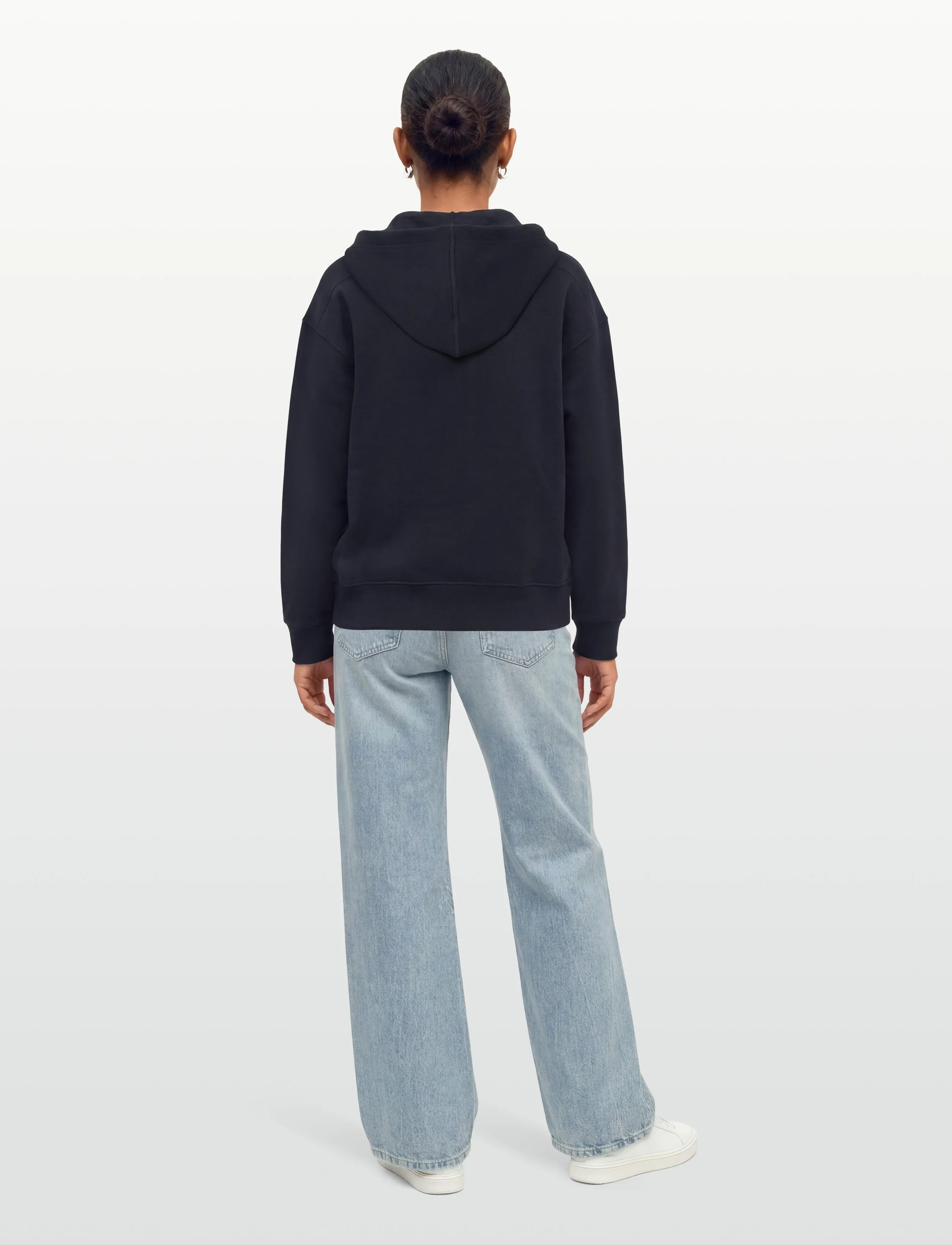 Lacoste - Zip-Up Piqué Hoodie - navy blue - 4