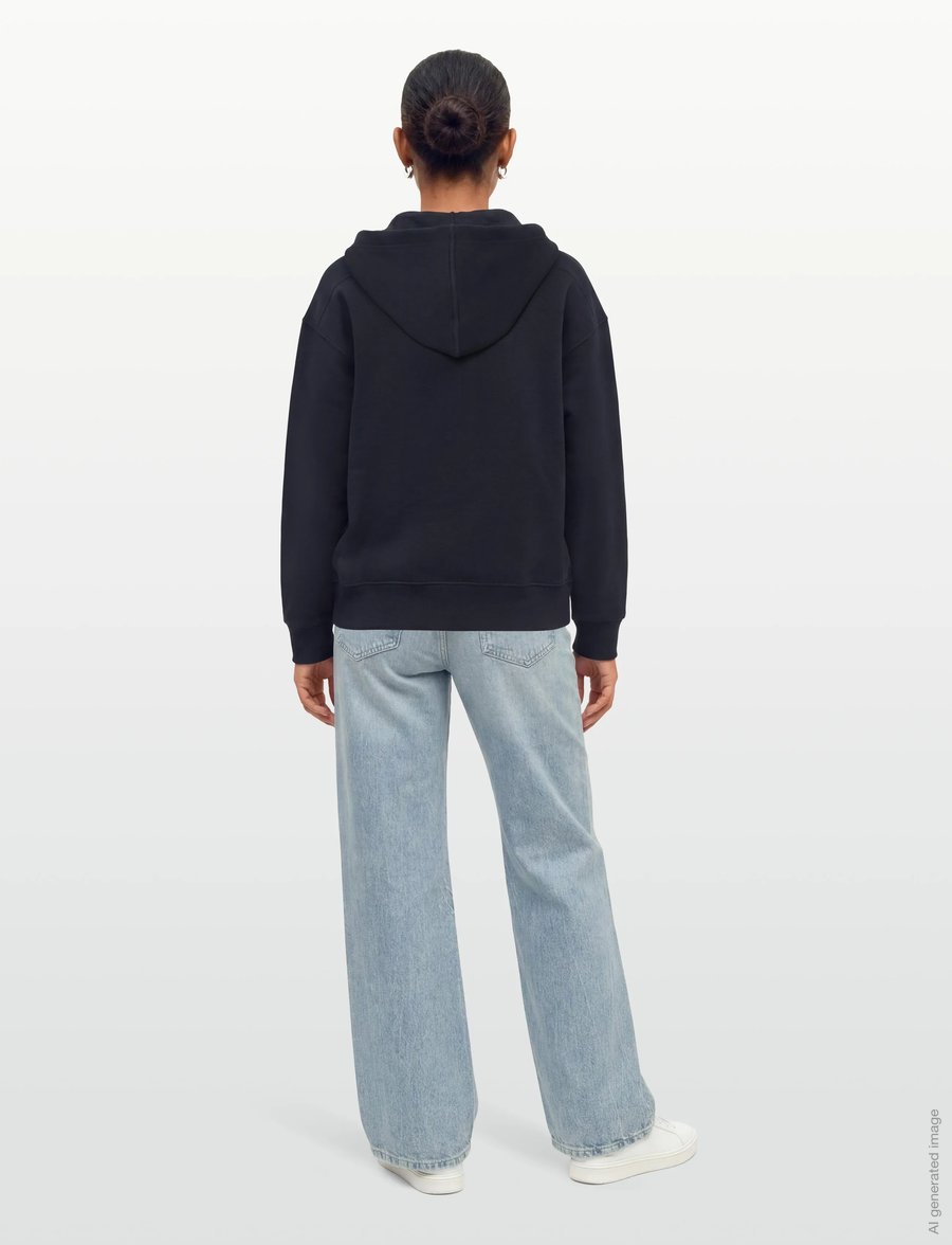 Lacoste - Zip-Up Piqué Hoodie - navy blue - 4