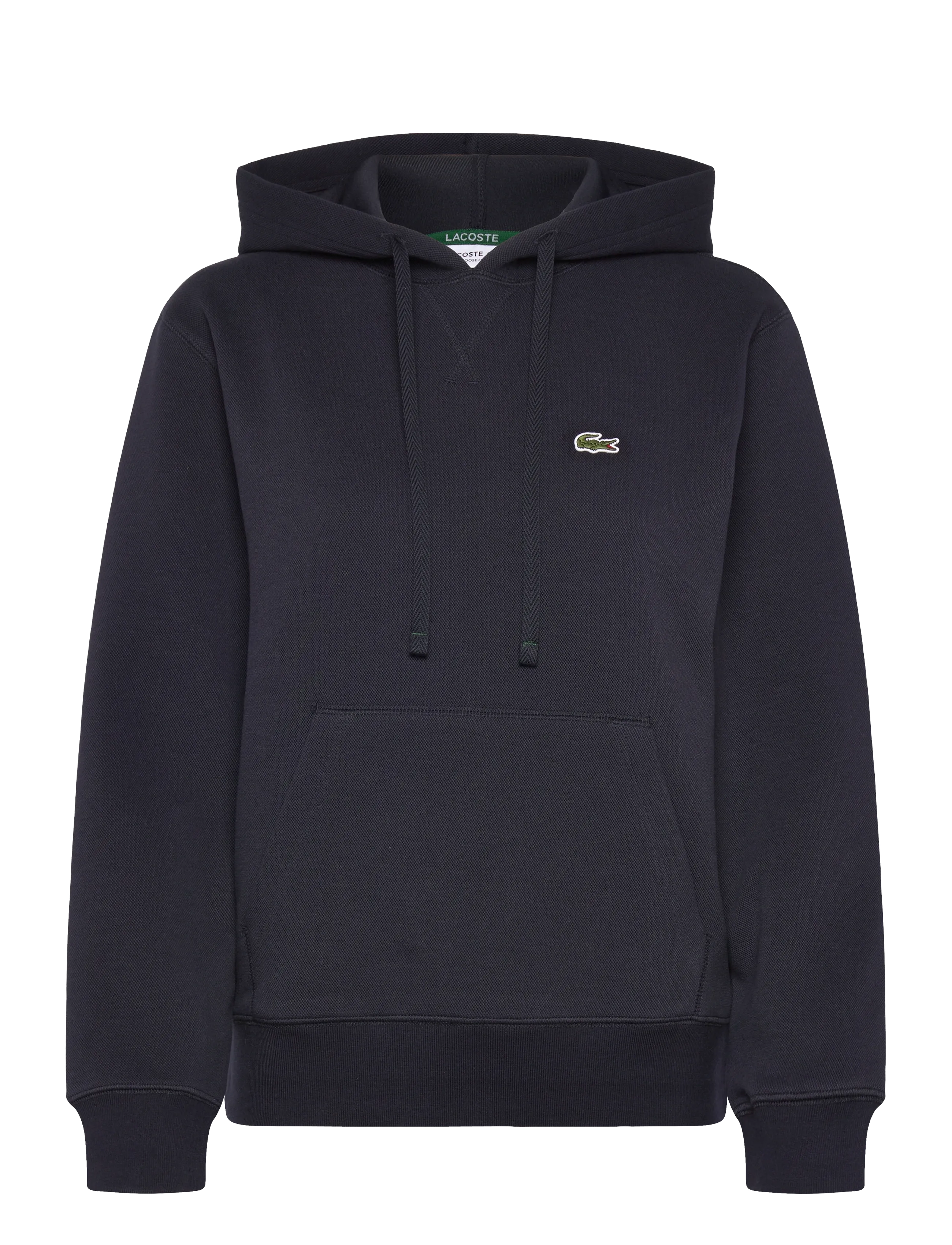 Lacoste Relaxed Fit Piqué Hoodie - Clothing - NAVY BLUE / navy