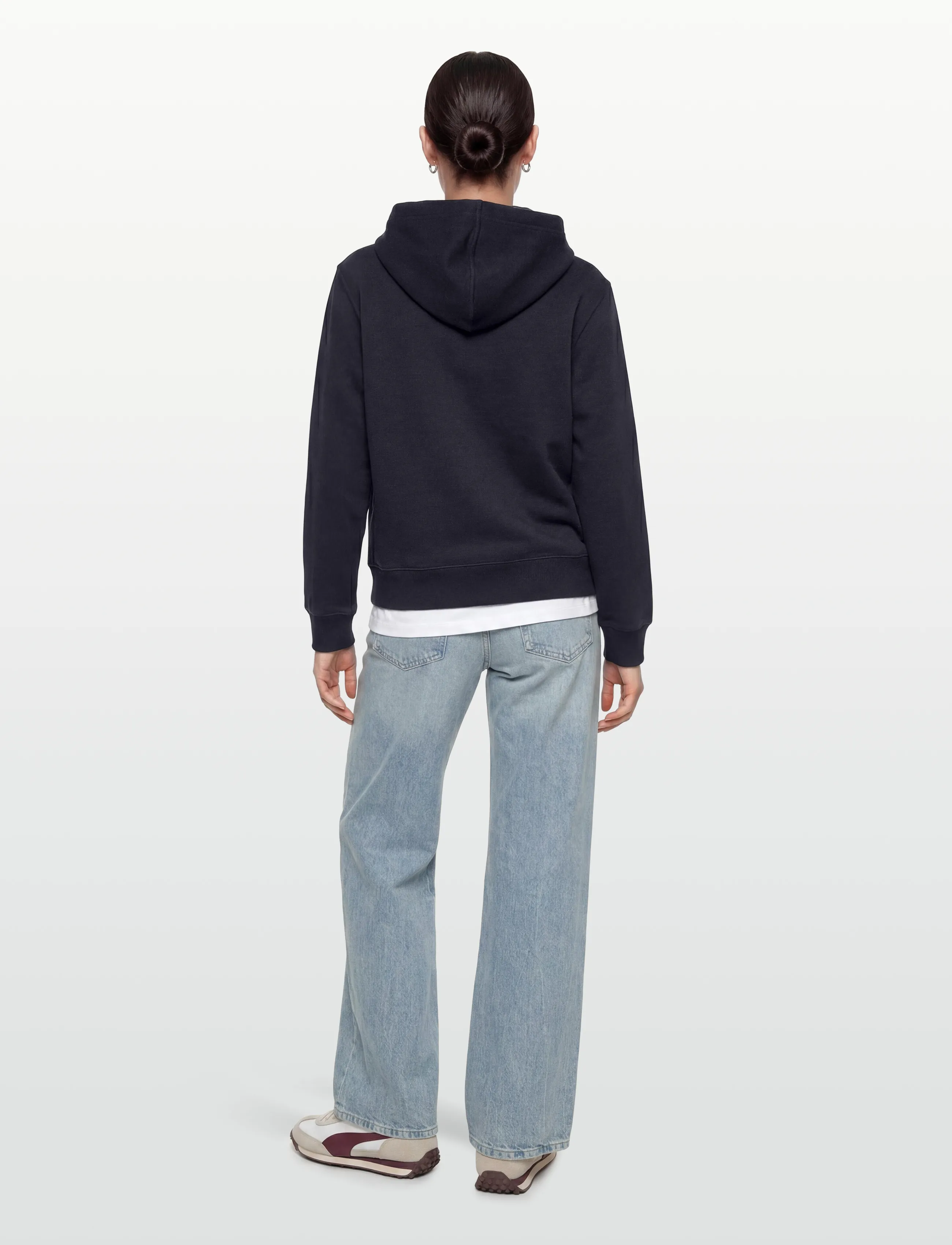 Lacoste - Relaxed Fit Piqué Hoodie - hettegensere - navy blue - 4