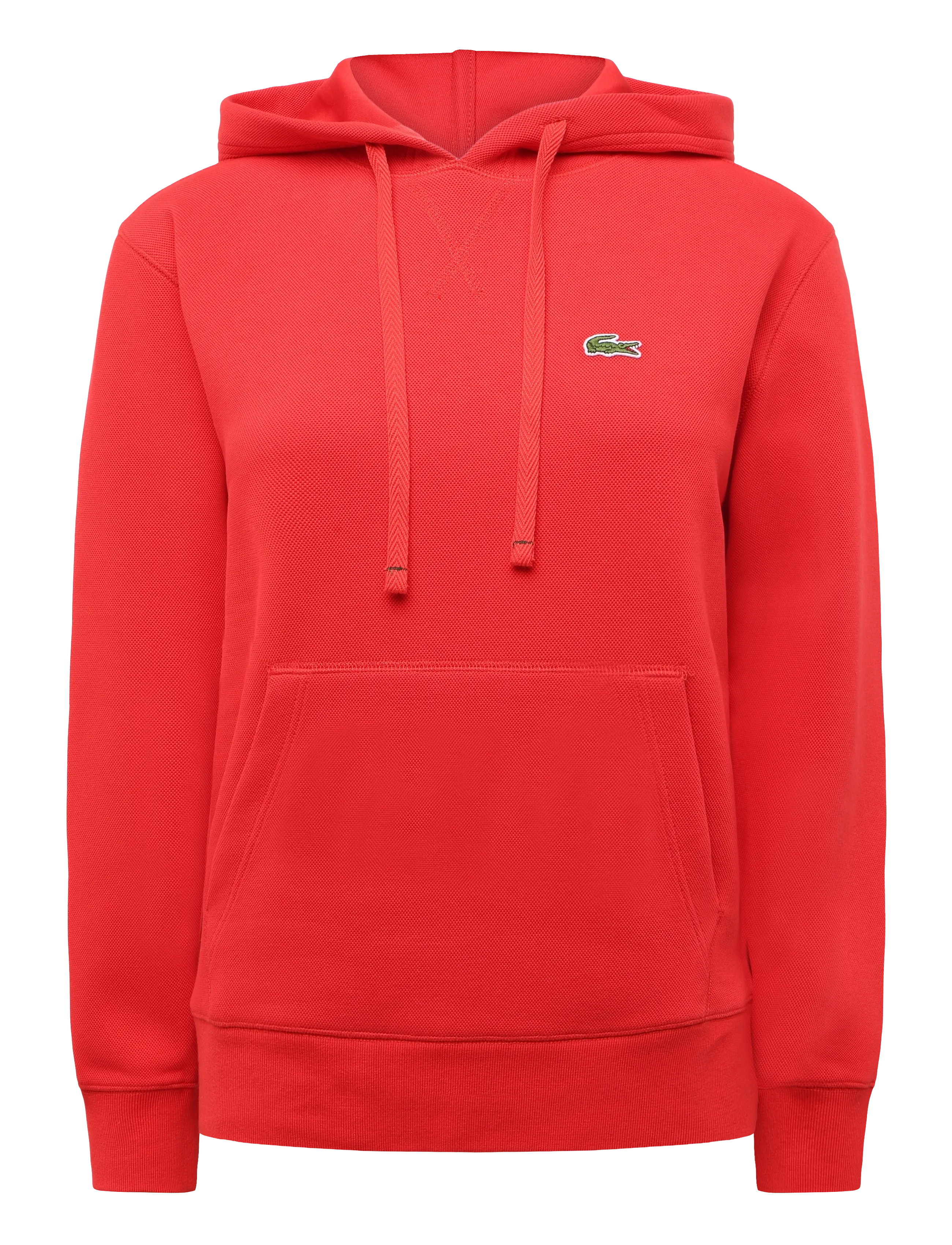 Lacoste Relaxed Fit Piqué Hoodie - Hoodies - RED / red