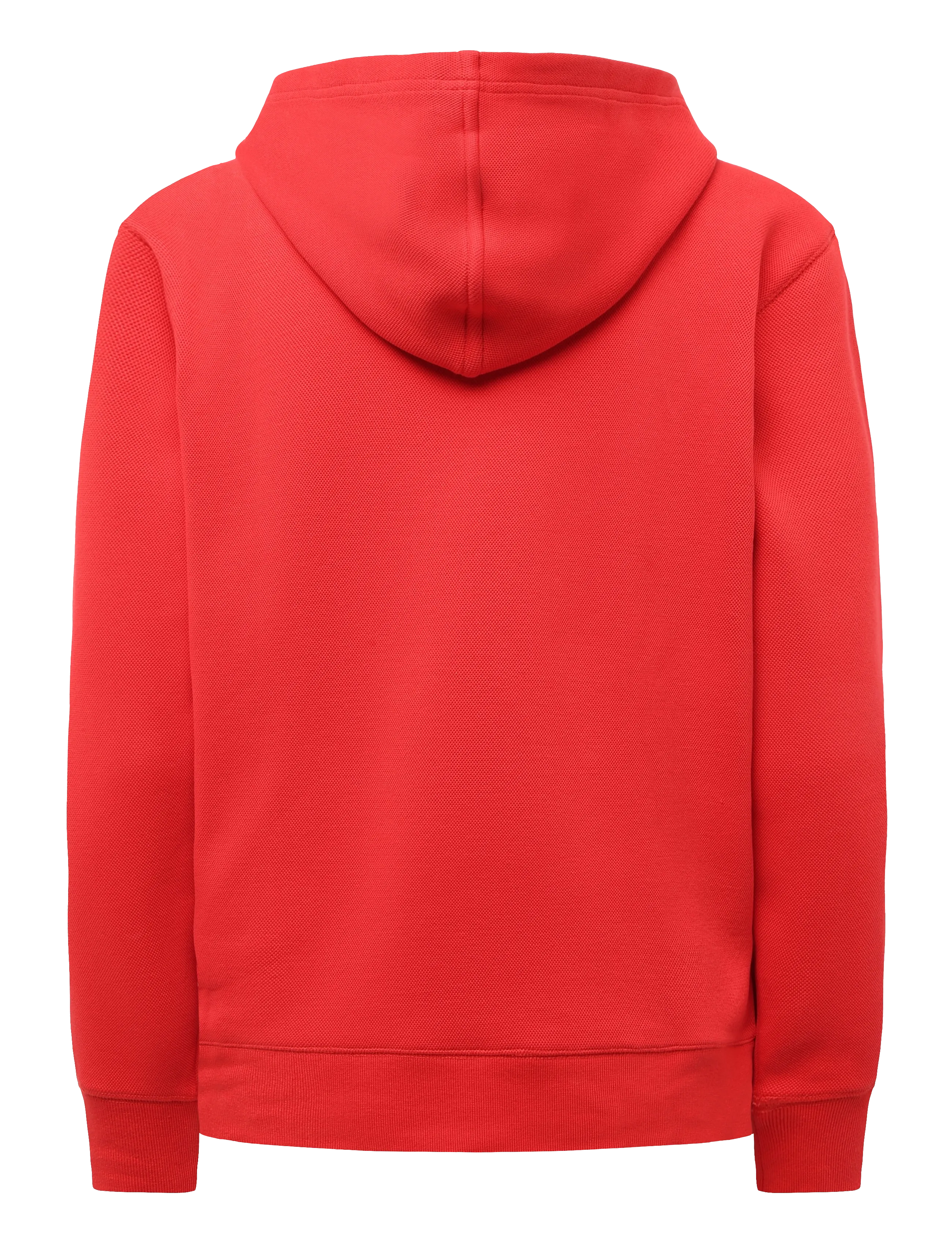 Lacoste - Relaxed Fit Piqué Hoodie - hoodies - red - 1