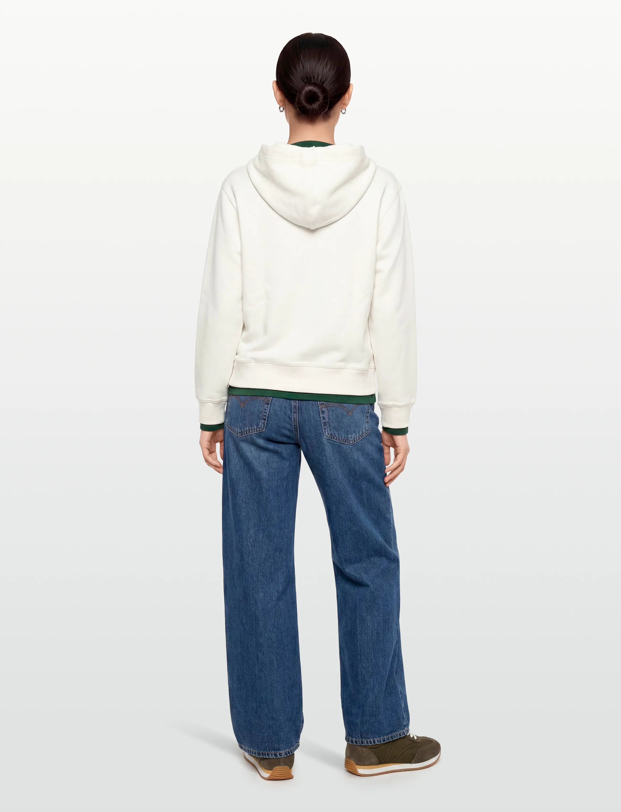 Lacoste - Relaxed Fit Piqué Hoodie - kapuzenpullover - white - 4