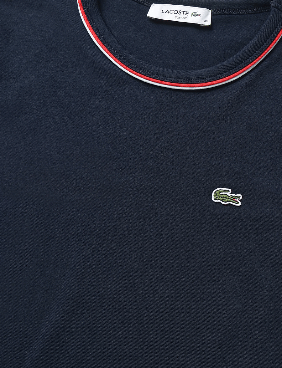 Lacoste - Women's Contrast Accent Jersey T-Shirt - t-shirts - multi coloured - 5