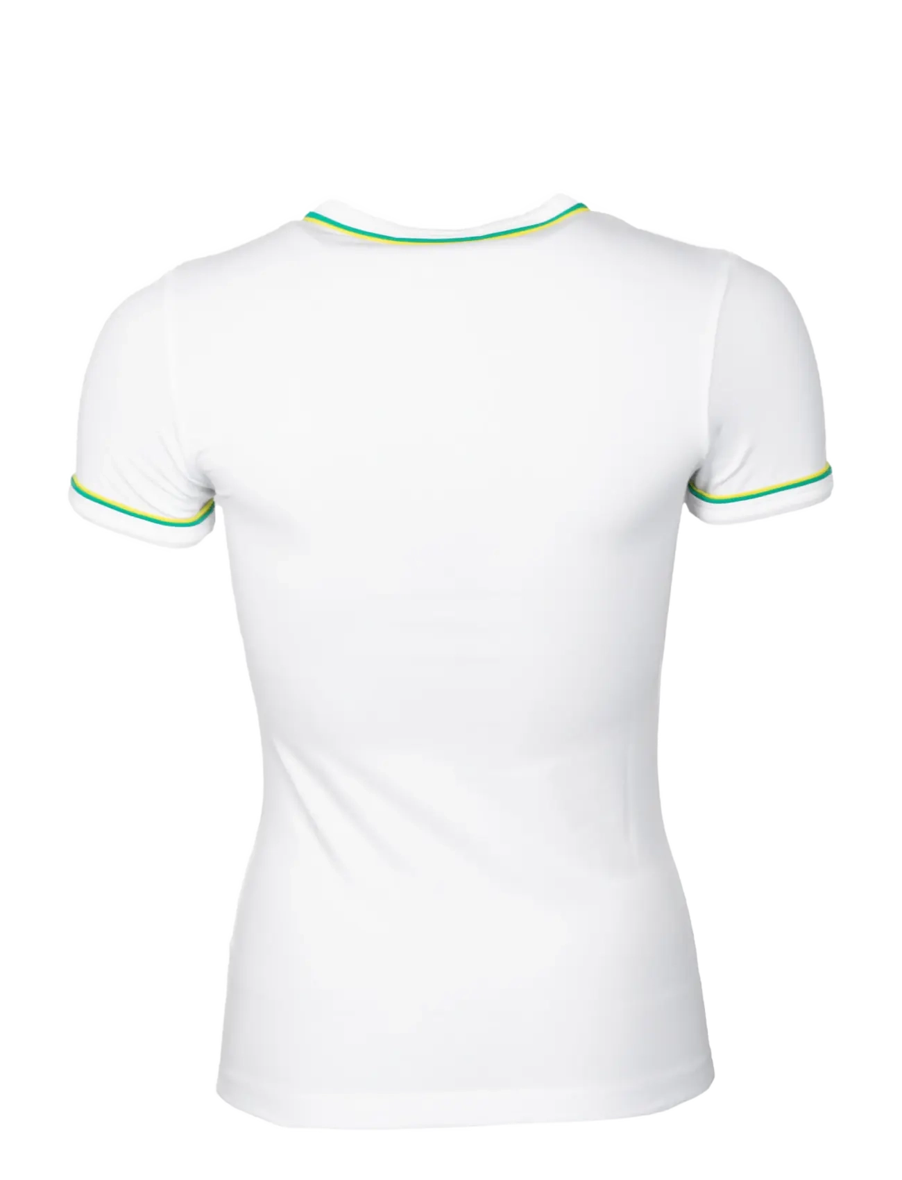 Lacoste - Women's Contrast Accent Jersey T-Shirt - t-shirts - white - 1