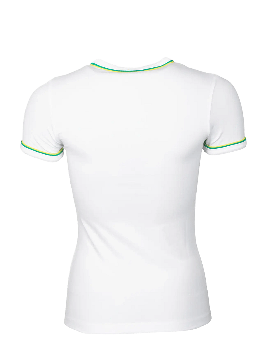 Lacoste - Women's Contrast Accent Jersey T-Shirt - t-shirts - white - 1