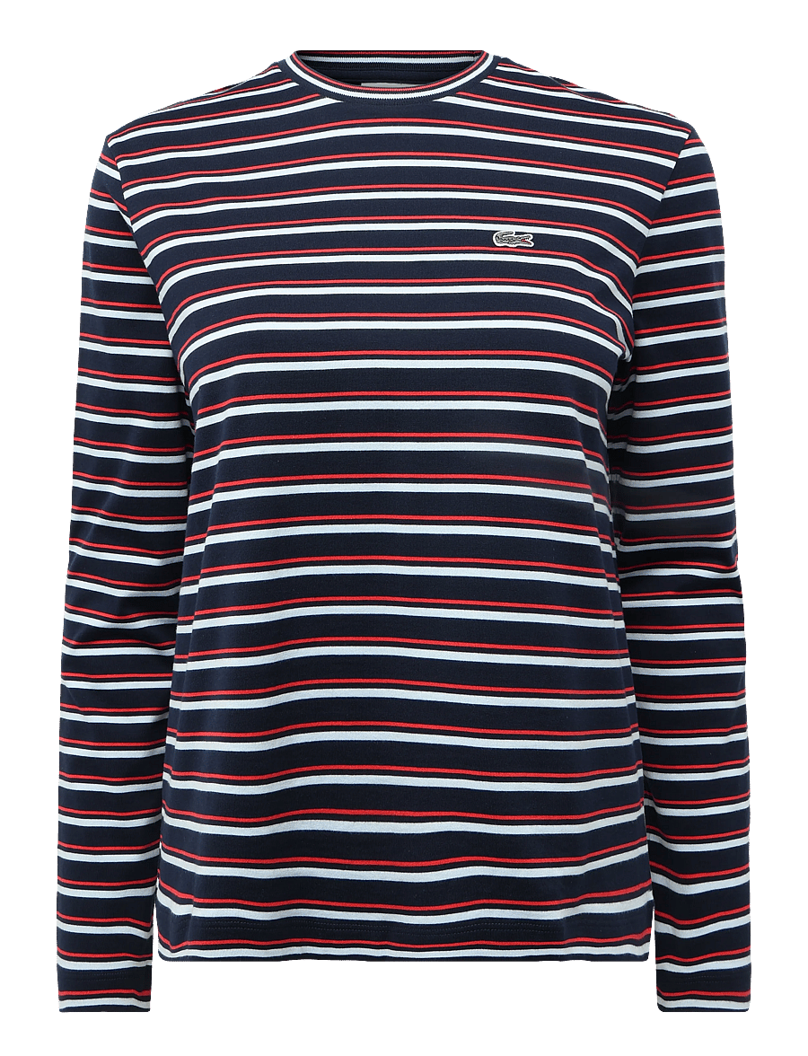 Lacoste - Basic Striped Long Sleeve T-Shirt - multi coloured - 0