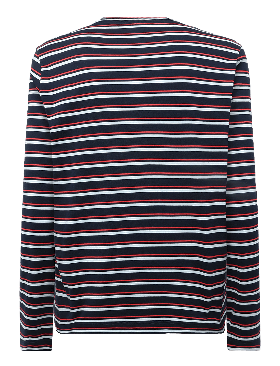 Lacoste - Basic Striped Long Sleeve T-Shirt - multi coloured - 1