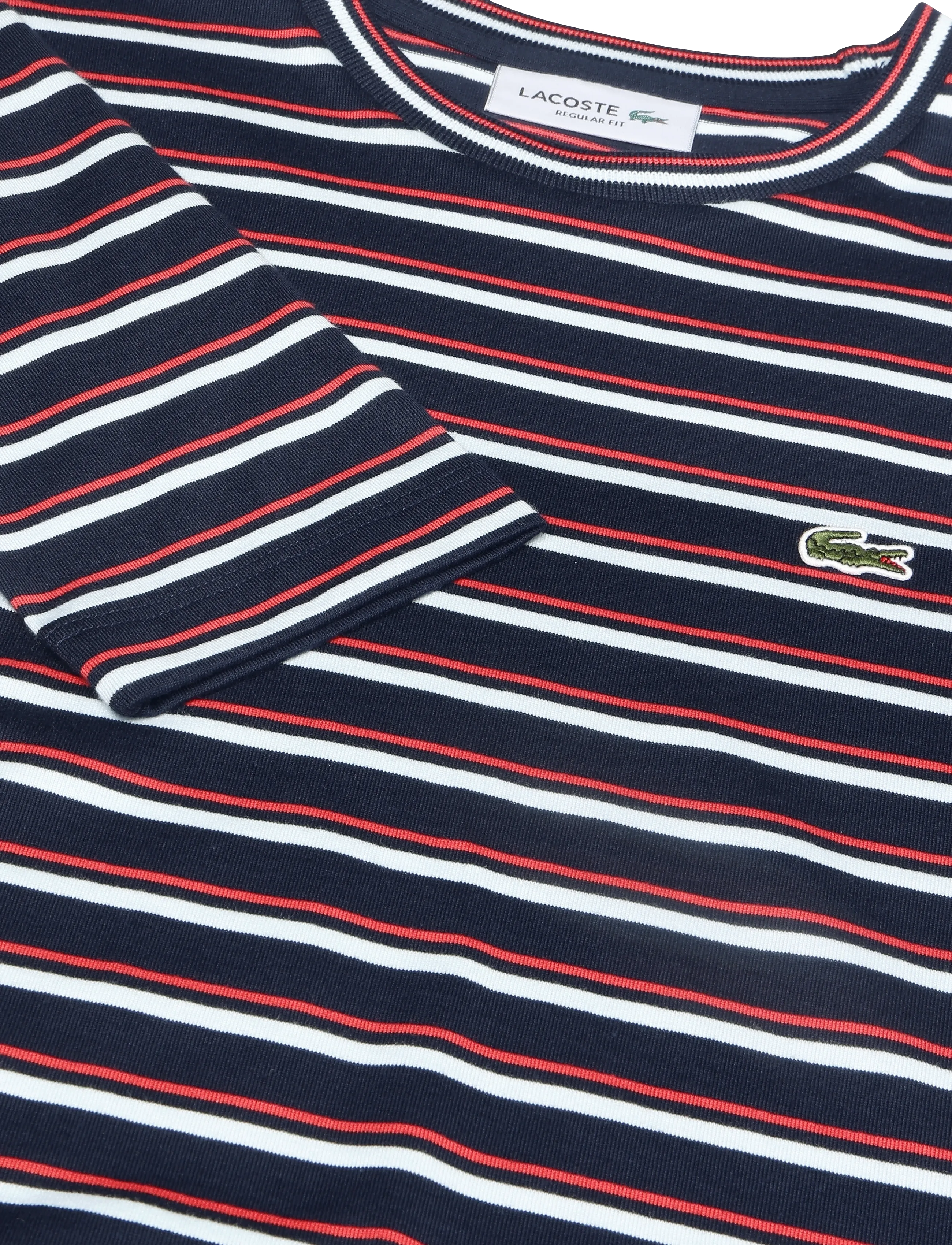 Lacoste - Basic Striped Long Sleeve T-Shirt - multi coloured - 2
