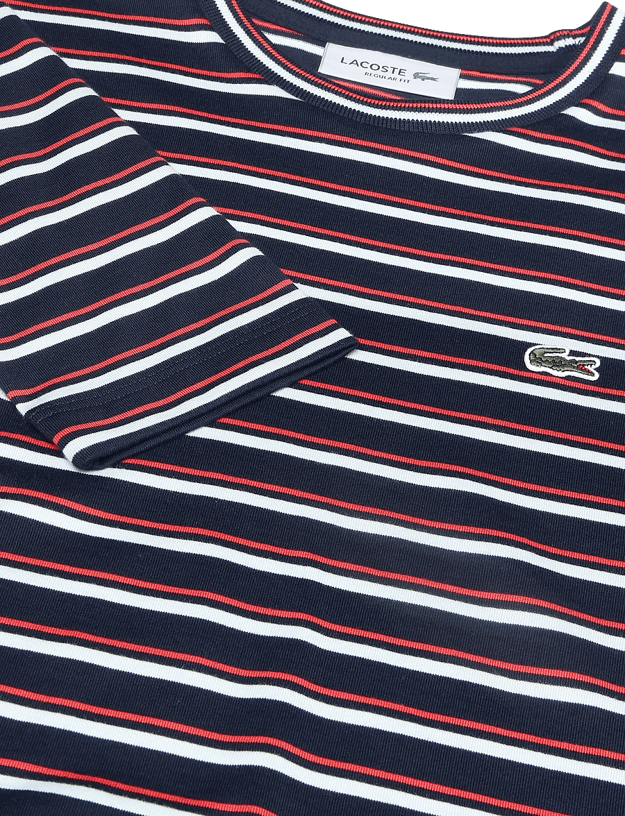Lacoste - Basic Striped Long Sleeve T-Shirt - multi coloured - 2