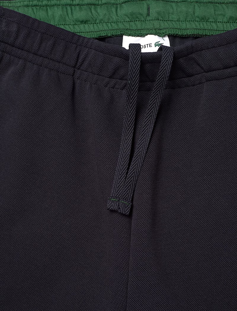 Lacoste - Cotton Blend Piqué Jogging Pants - joggers - navy blue - 3
