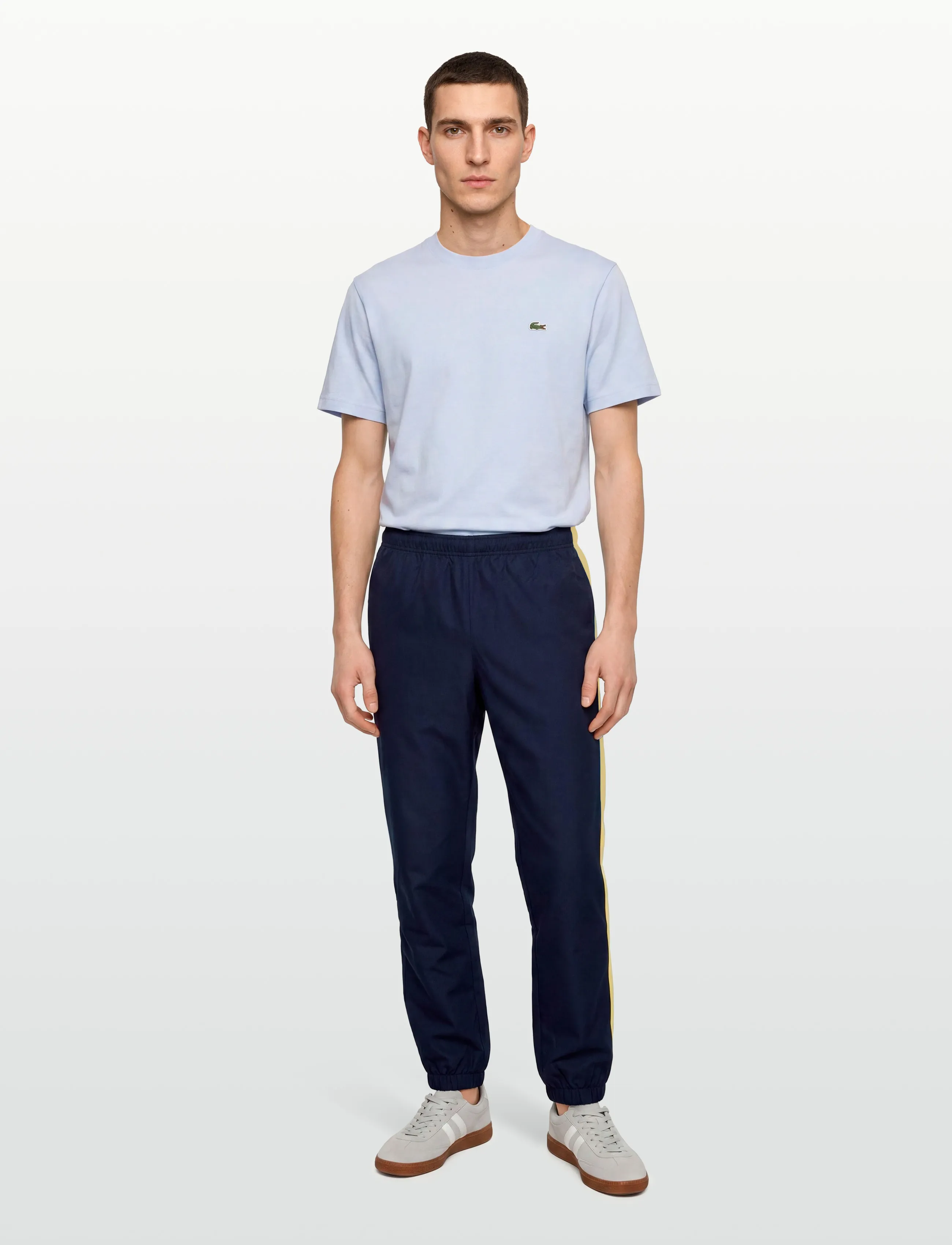 Lacoste Tracksuits & Track Tr, Mænd, Side Stribe Træningsbukser, Navy, Str: XXL