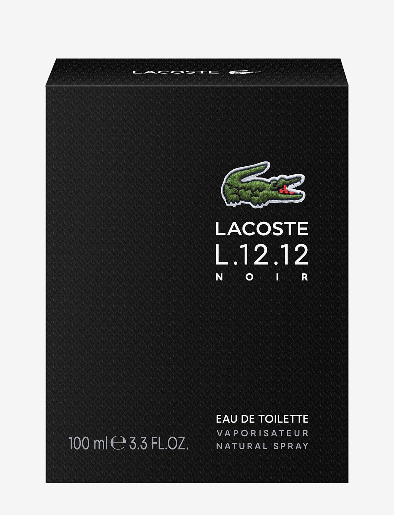 Lacoste Fragrance - L.12.12 NOIR EDT 100 ML - til ham  - clear - 2