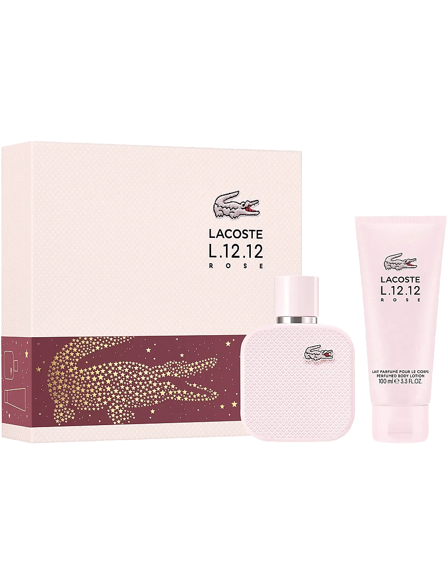 Lacoste Fragrance - L.12.12 ROSE SET - EDP 50 ML + BL 100 ML - til hende - clear - 0