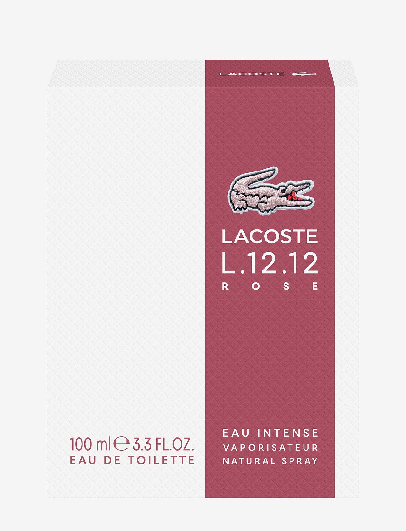 Lacoste Fragrance - L.12.12 ROSE EAU INTENSE EDT 100 ML - bliv klar til date night - clear - 2
