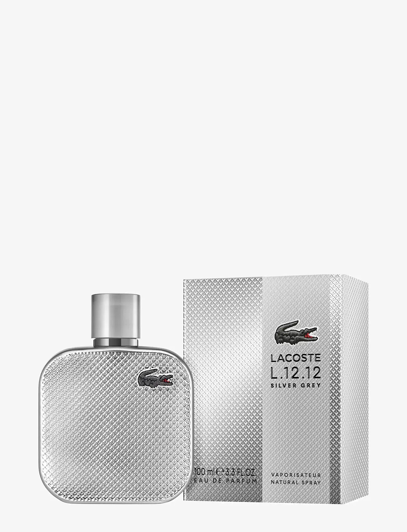 Lacoste Fragrance - L.12.12 Silver Grey EdP 100 ml - til ham  - clear - 1