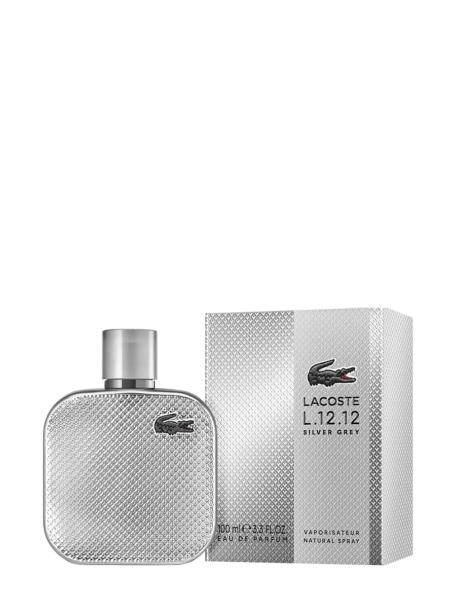 Lacoste Fragrance - L.12.12 Silver Grey EdP 100 ml - til ham - clear - 1