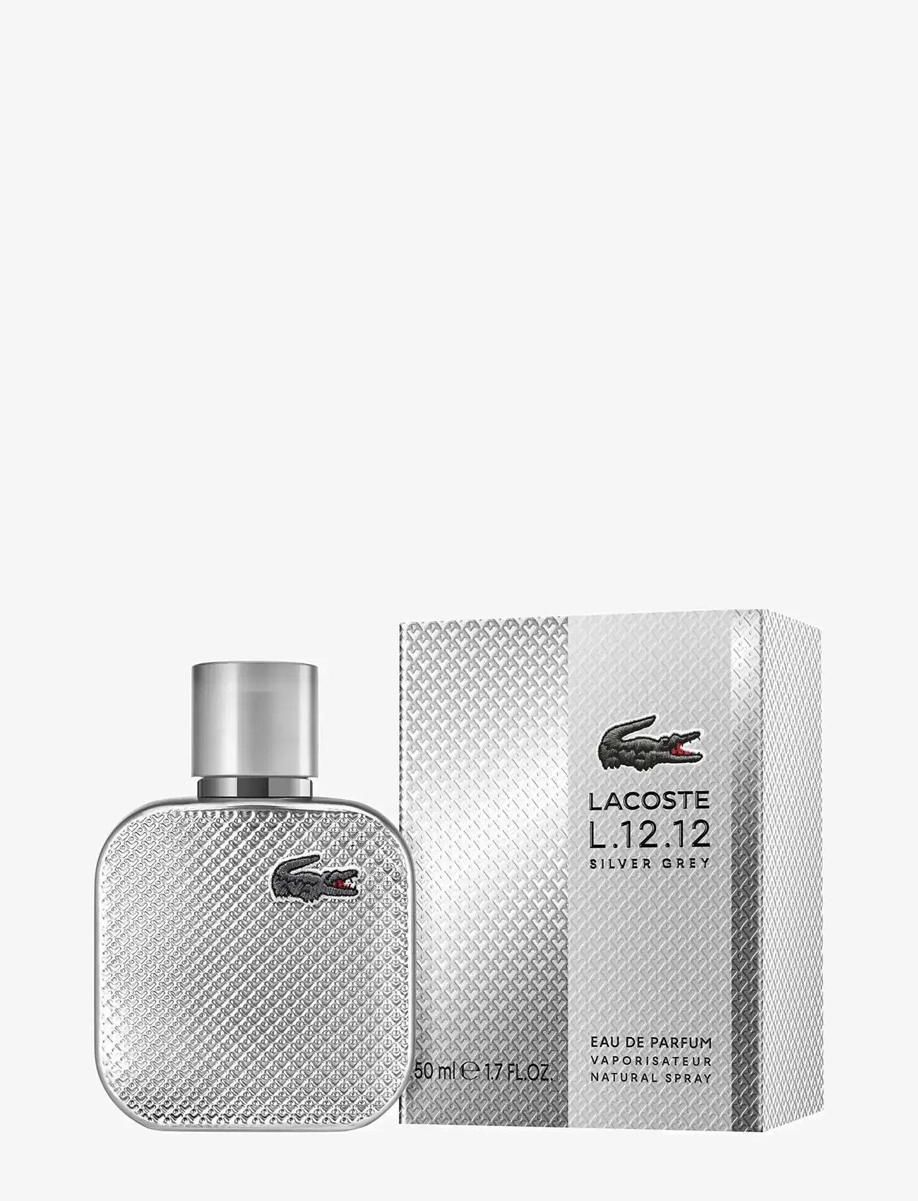 Lacoste Fragrance - L.12.12 Silver Grey EdP 50 ml - miehille  - clear - 1