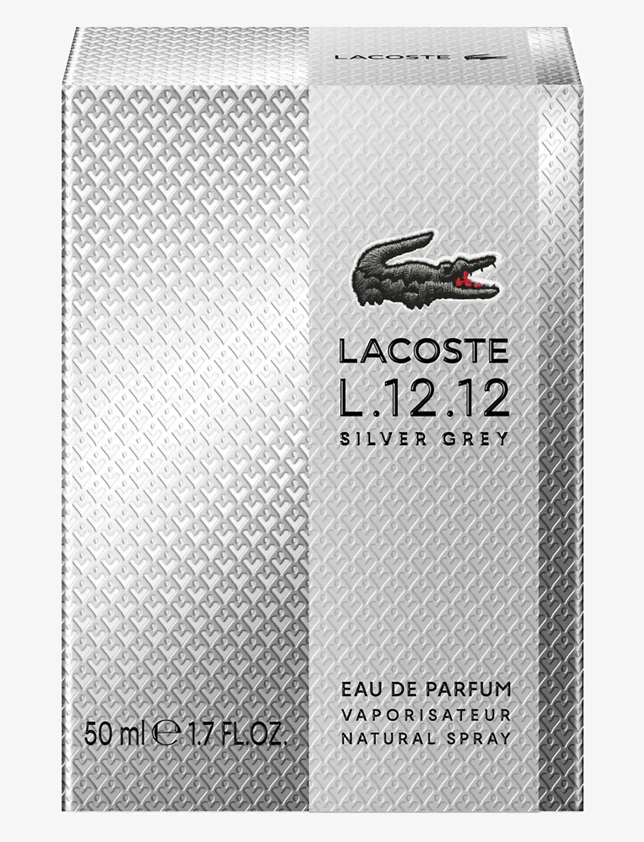 Lacoste Fragrance - L.12.12 Silver Grey EdP 50 ml - miehille  - clear - 2
