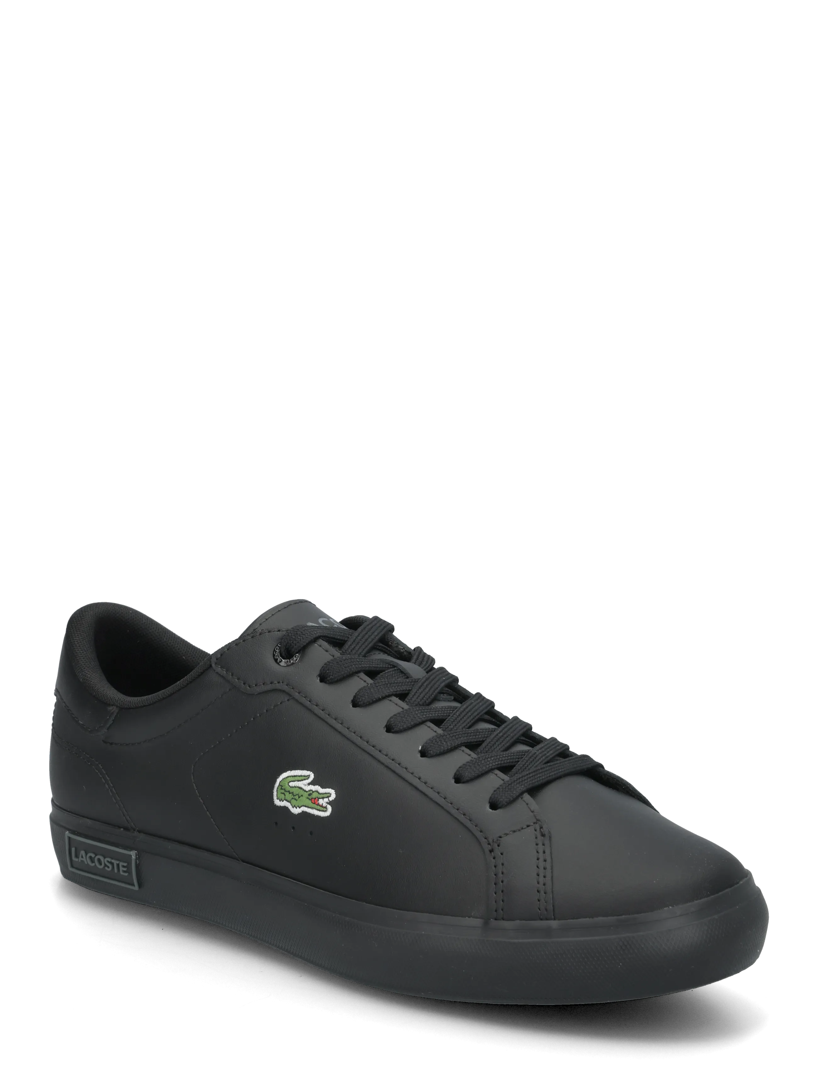 Lacoste POWERCOURT 125 2 SMA - Skor - BLK/BLK / black