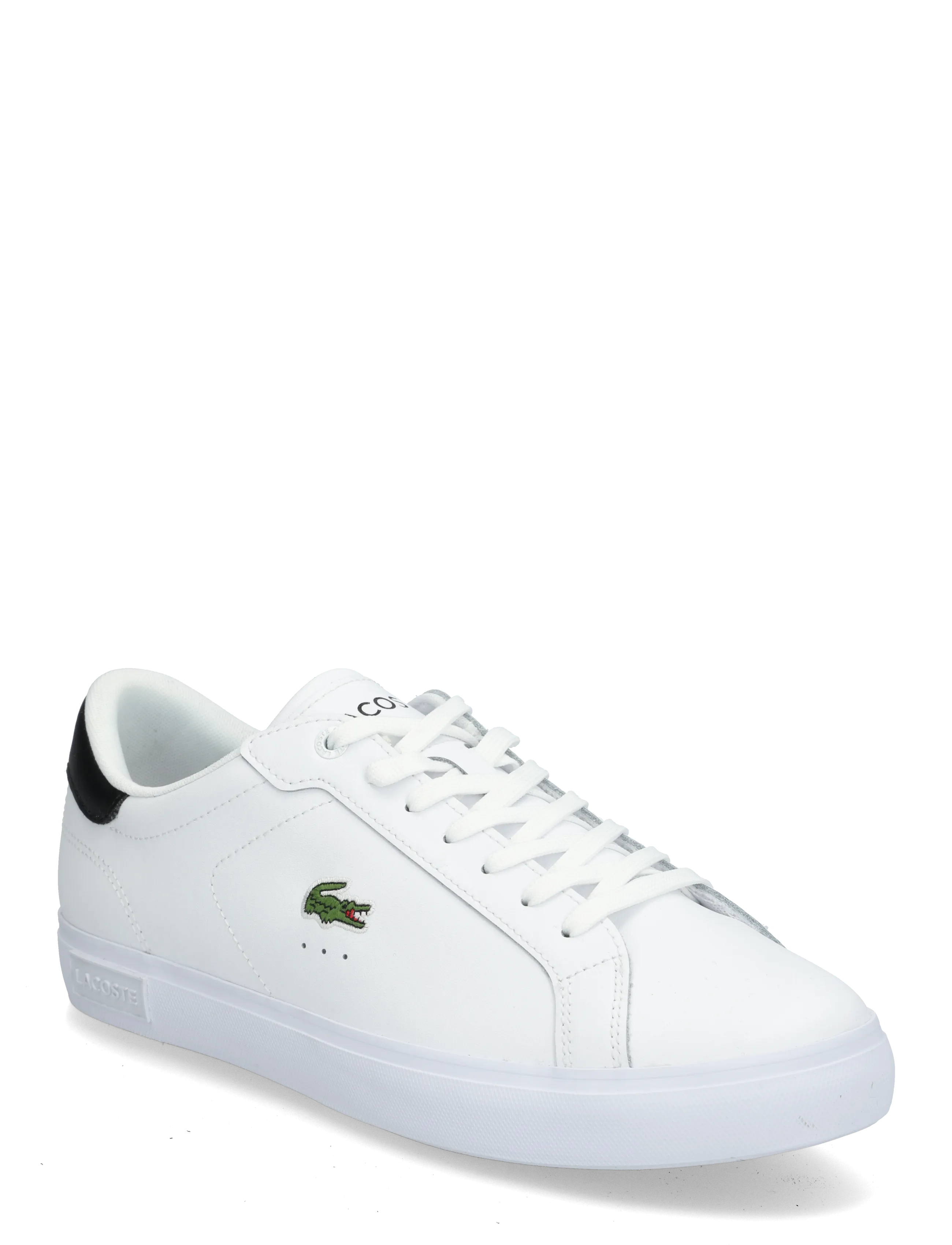 Lacoste POWERCOURT 125 2 SMA - Skor - WHT/BLK / white