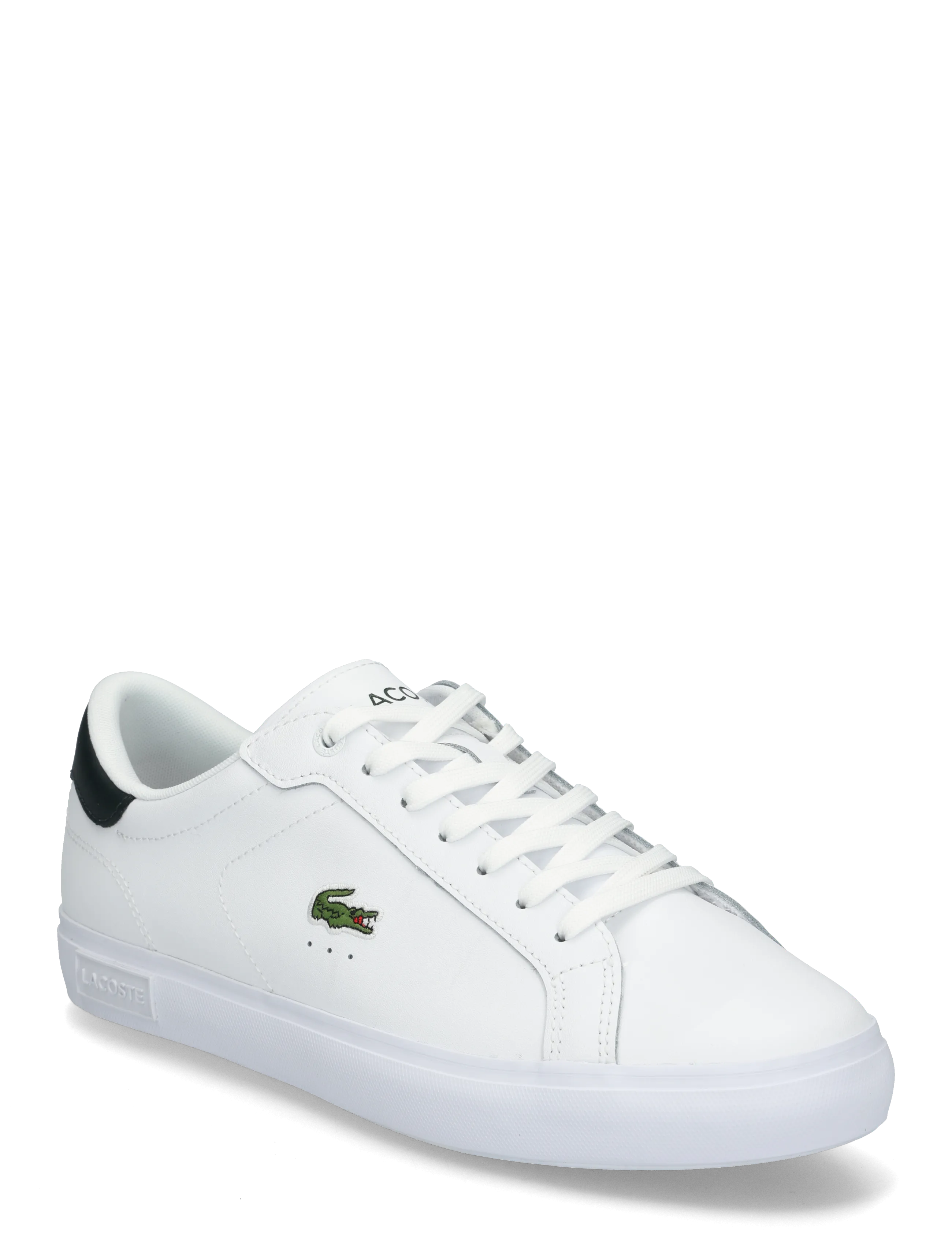 Lacoste POWERCOURT 125 2 SMA - Skor - WHT/DK GRN / white
