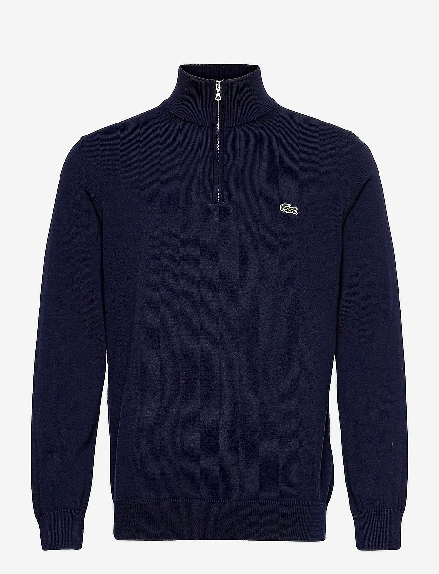 Lacoste - SWEATERS - pullover mit halbem reißverschluss - navy blue - 0