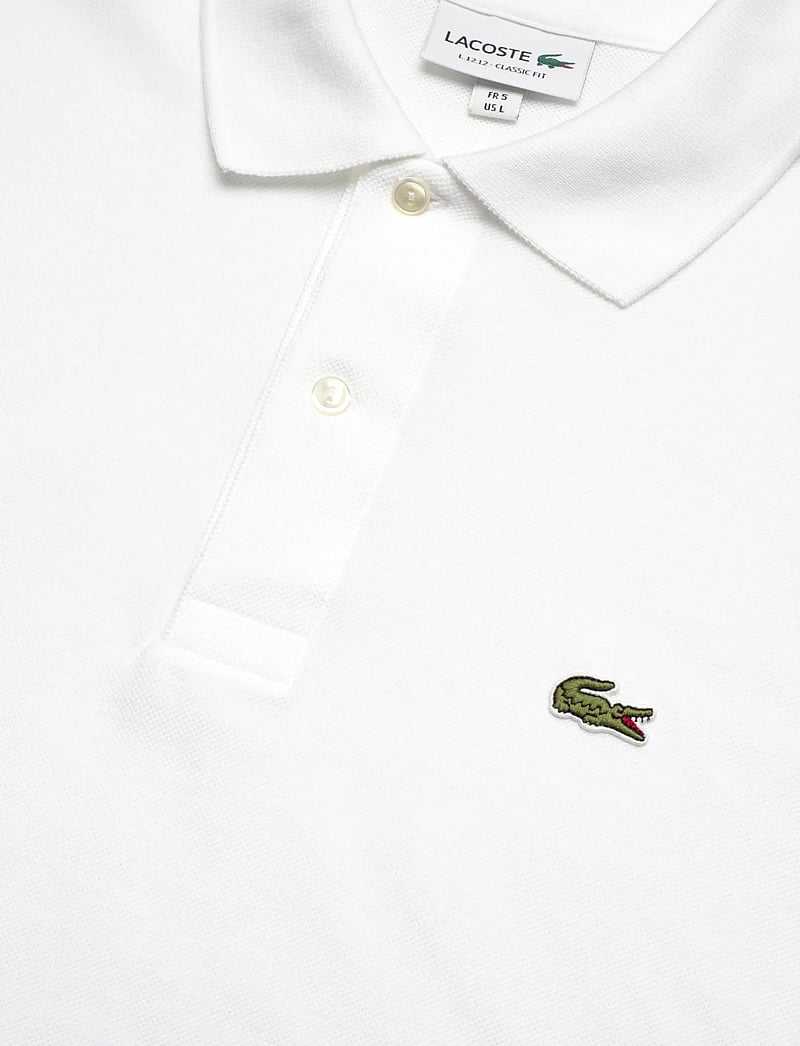 Lacoste - Classic Fit L1212 Original Polo Shirt - kortärmade pikéer - white - 2