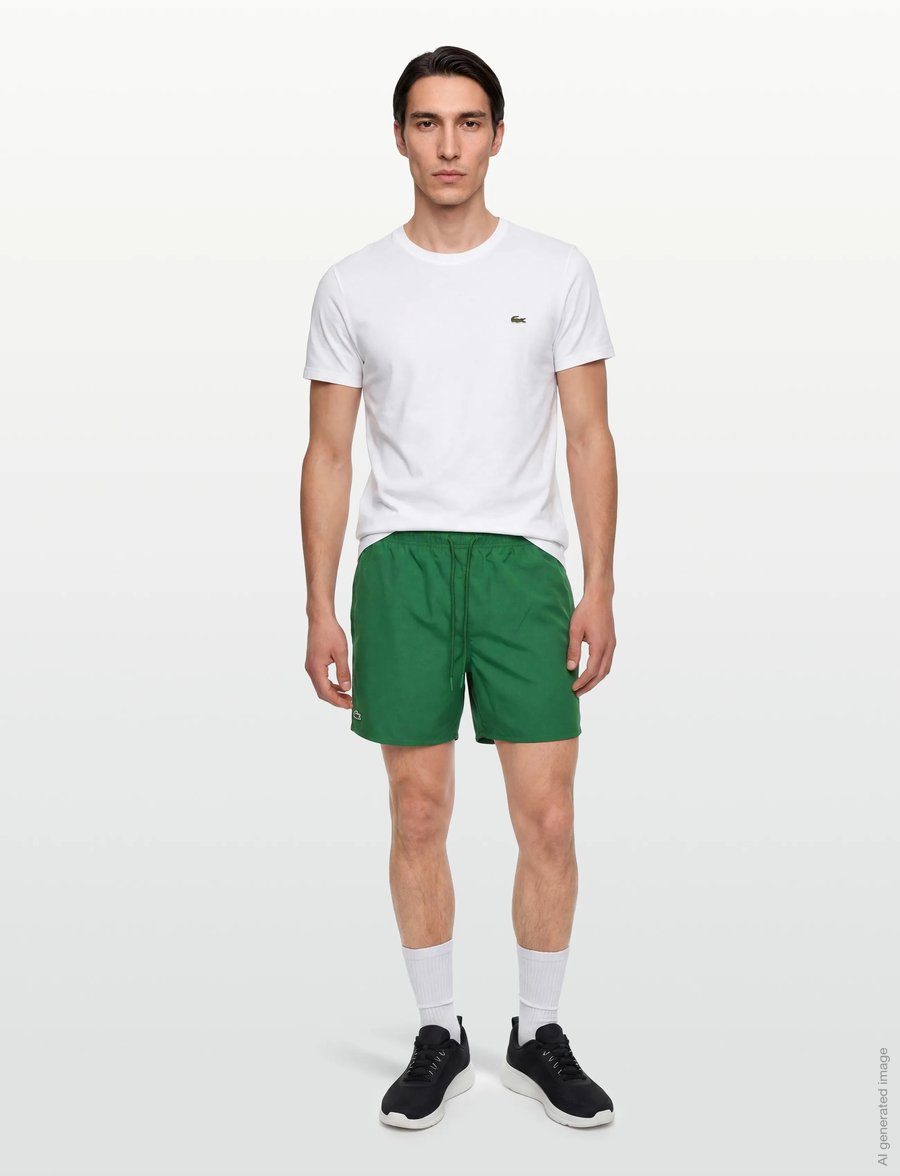 Lacoste - 1HM1 Men's swimming trunks - badeshorts - green/green - 0