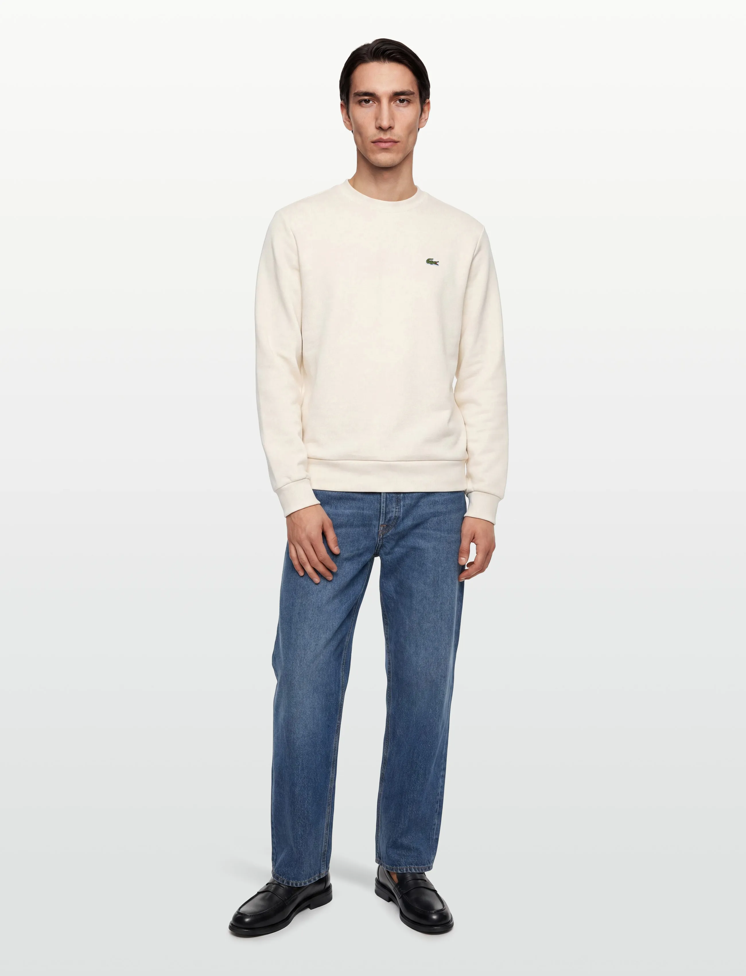 Lacoste 1Hs1 Men's Sweatshirt, XL, Sweatshirts & Hoodies, Creme - Sweatshirts, Männerswear