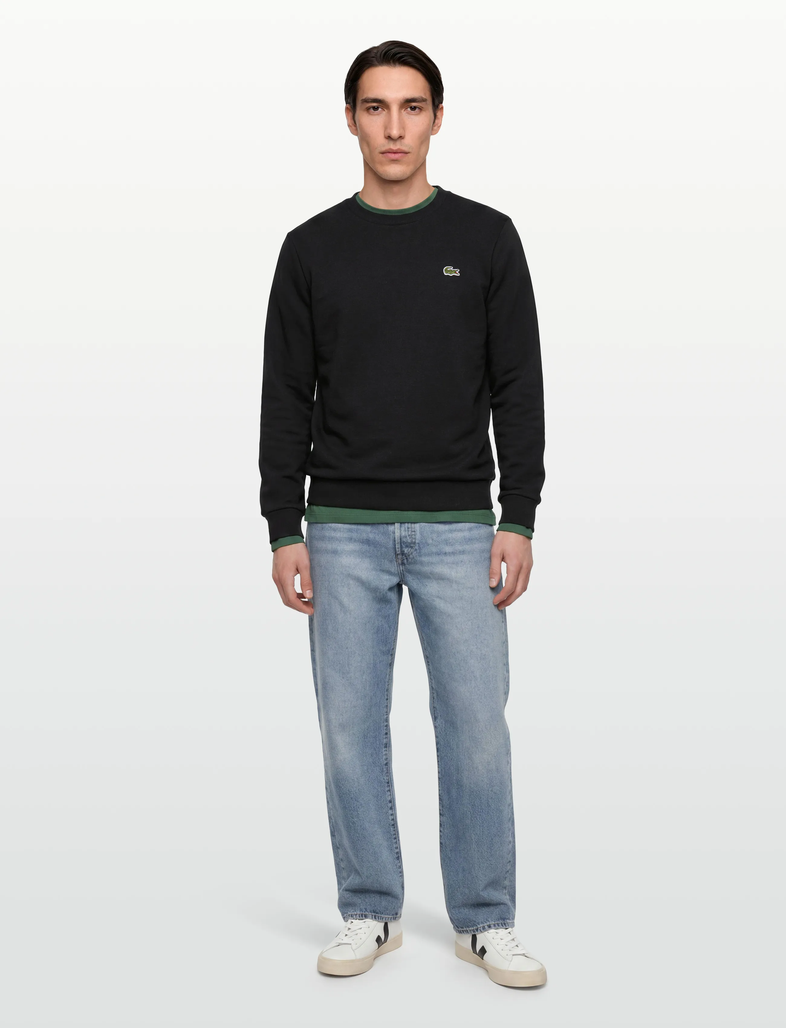 Lacoste 1HS1 Men's sweatshirt - Tänavastiil - BLACK / black