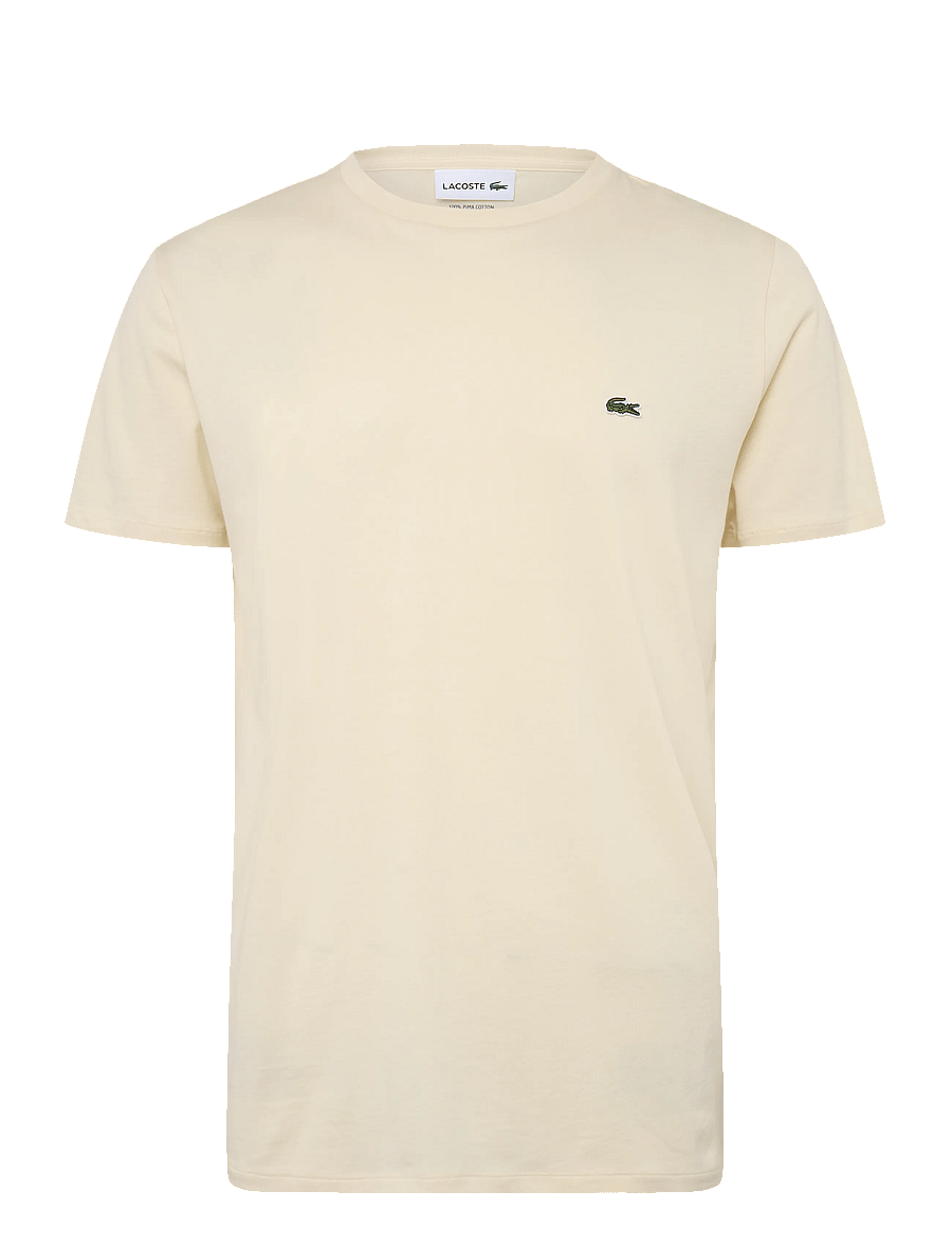 Lacoste - 1HT1 Men's tee-shirt - kortärmade t-shirts - naturel clair - 1