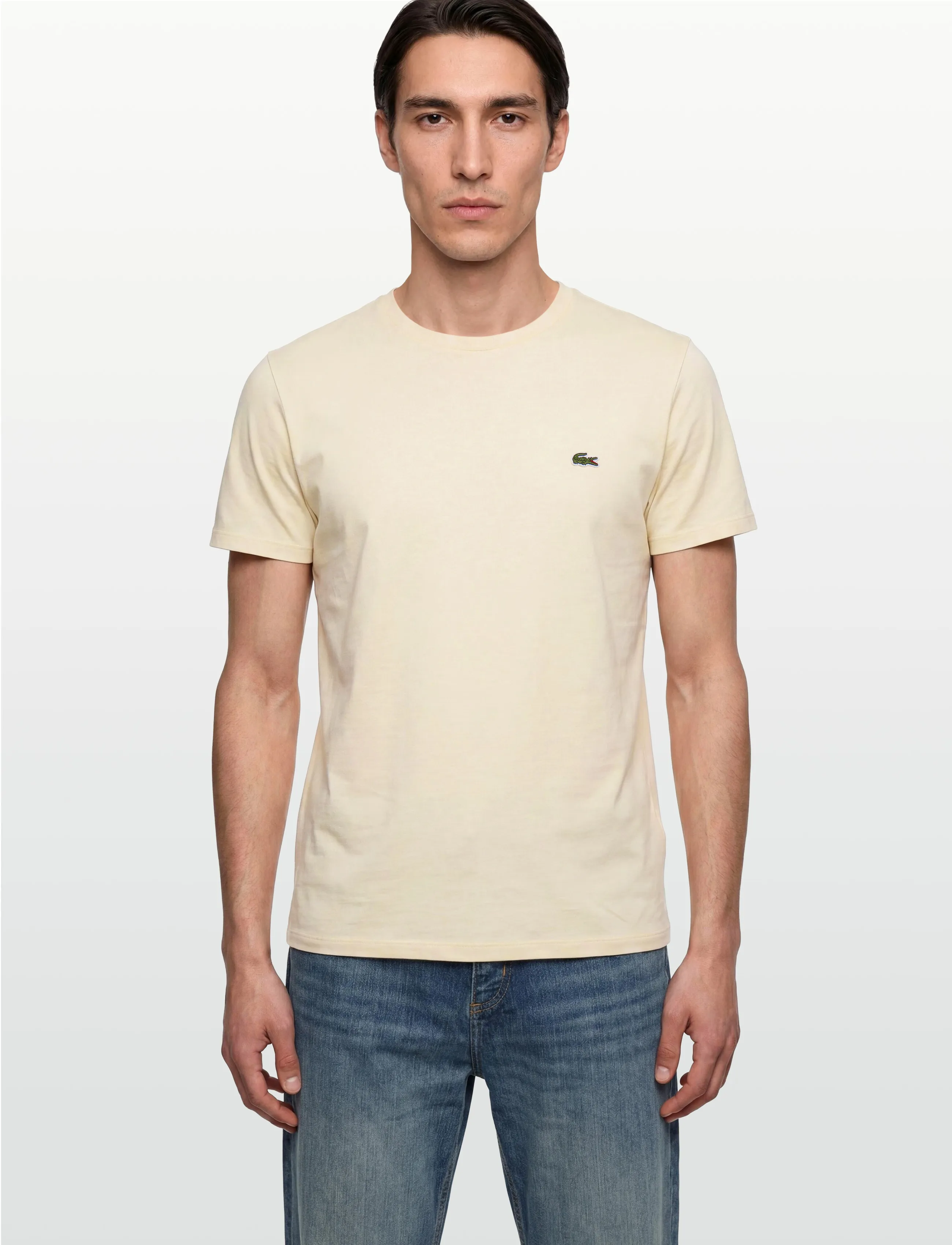 Lacoste - 1HT1 Men's tee-shirt - kortärmade t-shirts - naturel clair - 3