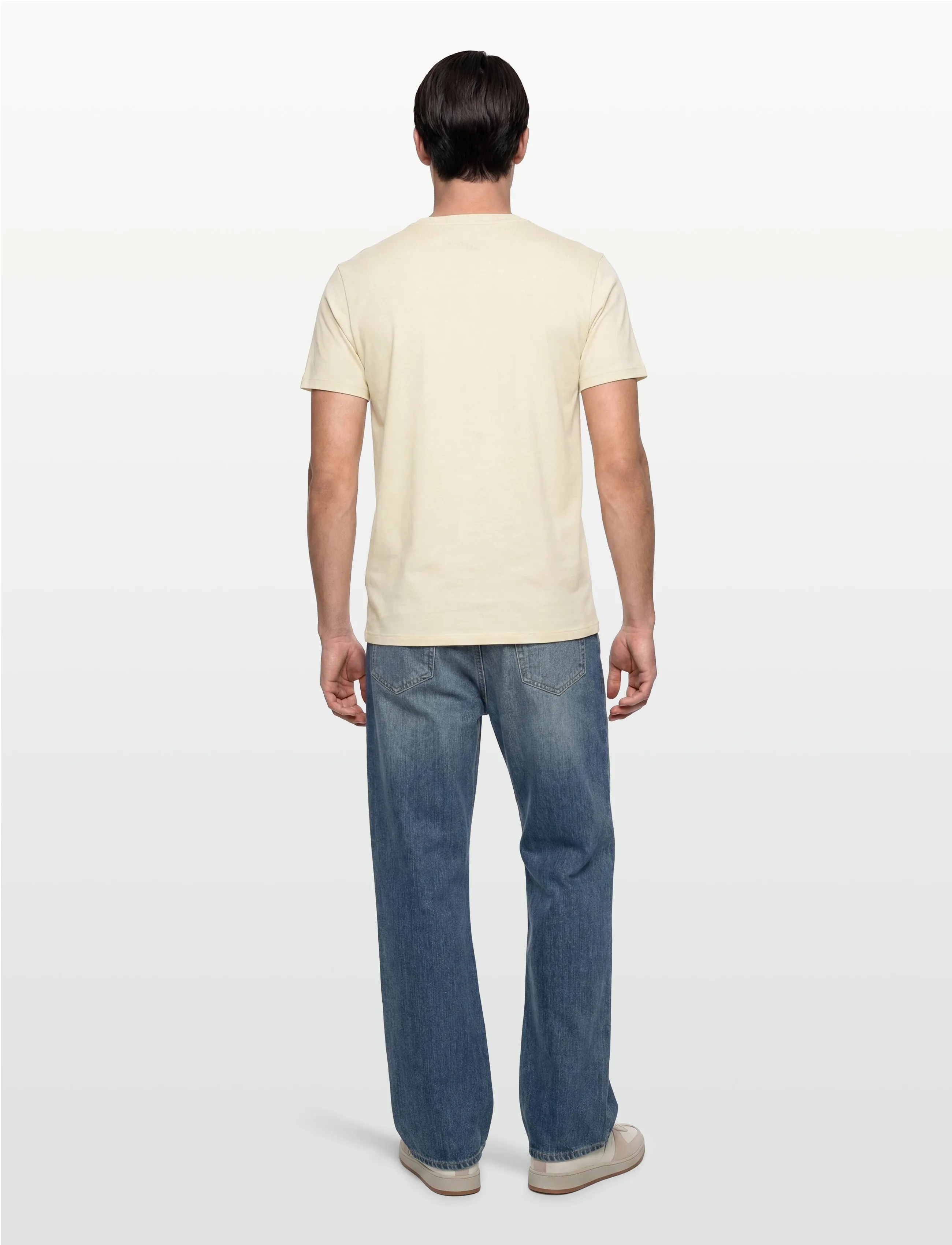 Lacoste - 1HT1 Men's tee-shirt - kortärmade t-shirts - naturel clair - 4