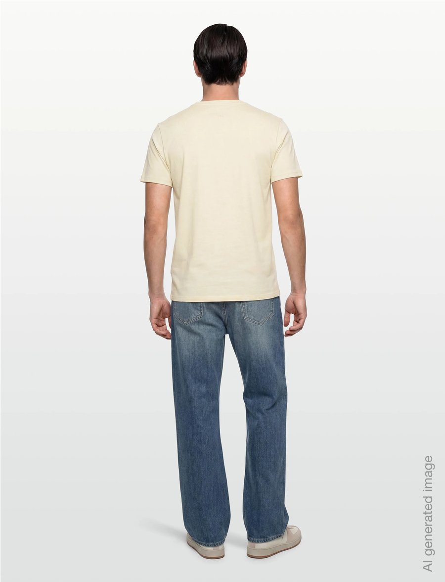 Lacoste - 1HT1 Men's tee-shirt - kortärmade t-shirts - naturel clair - 5