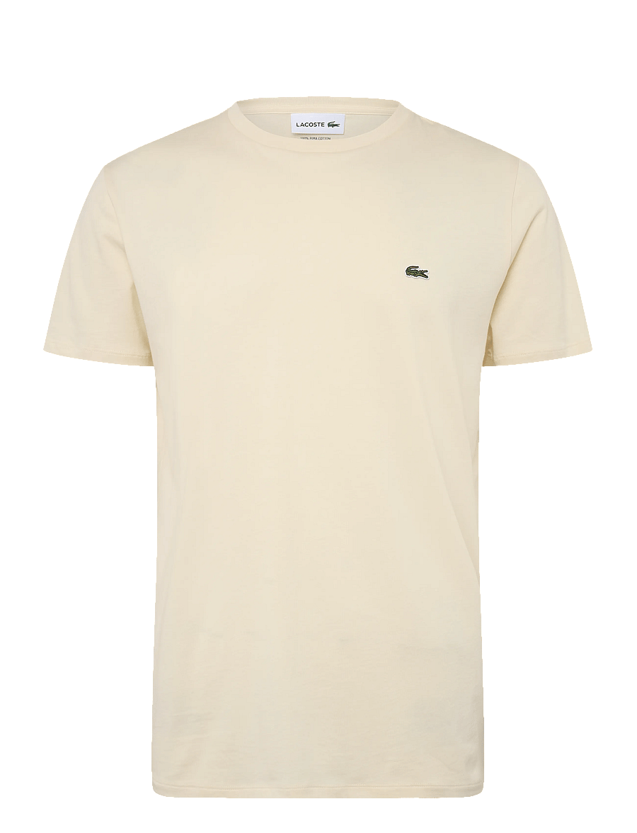 Lacoste - 1HT1 Men's tee-shirt - kortärmade t-shirts - naturel clair - 3