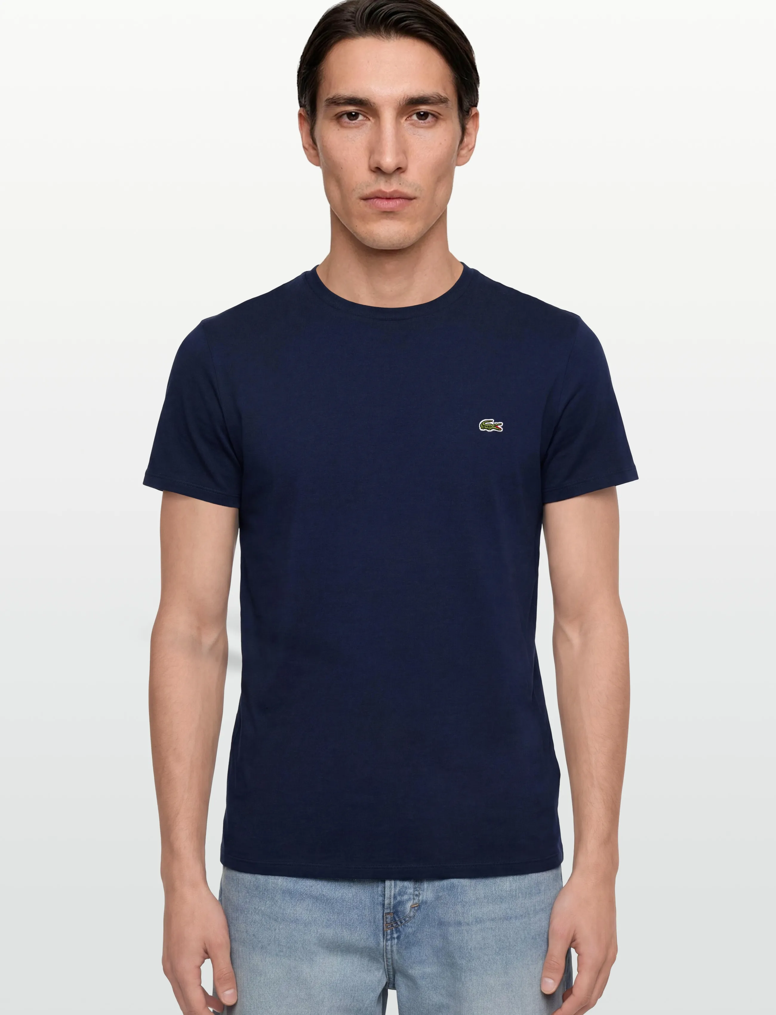 Lacoste - 1HT1 Men's tee-shirt - kortärmade t-shirts - navy blue - 3