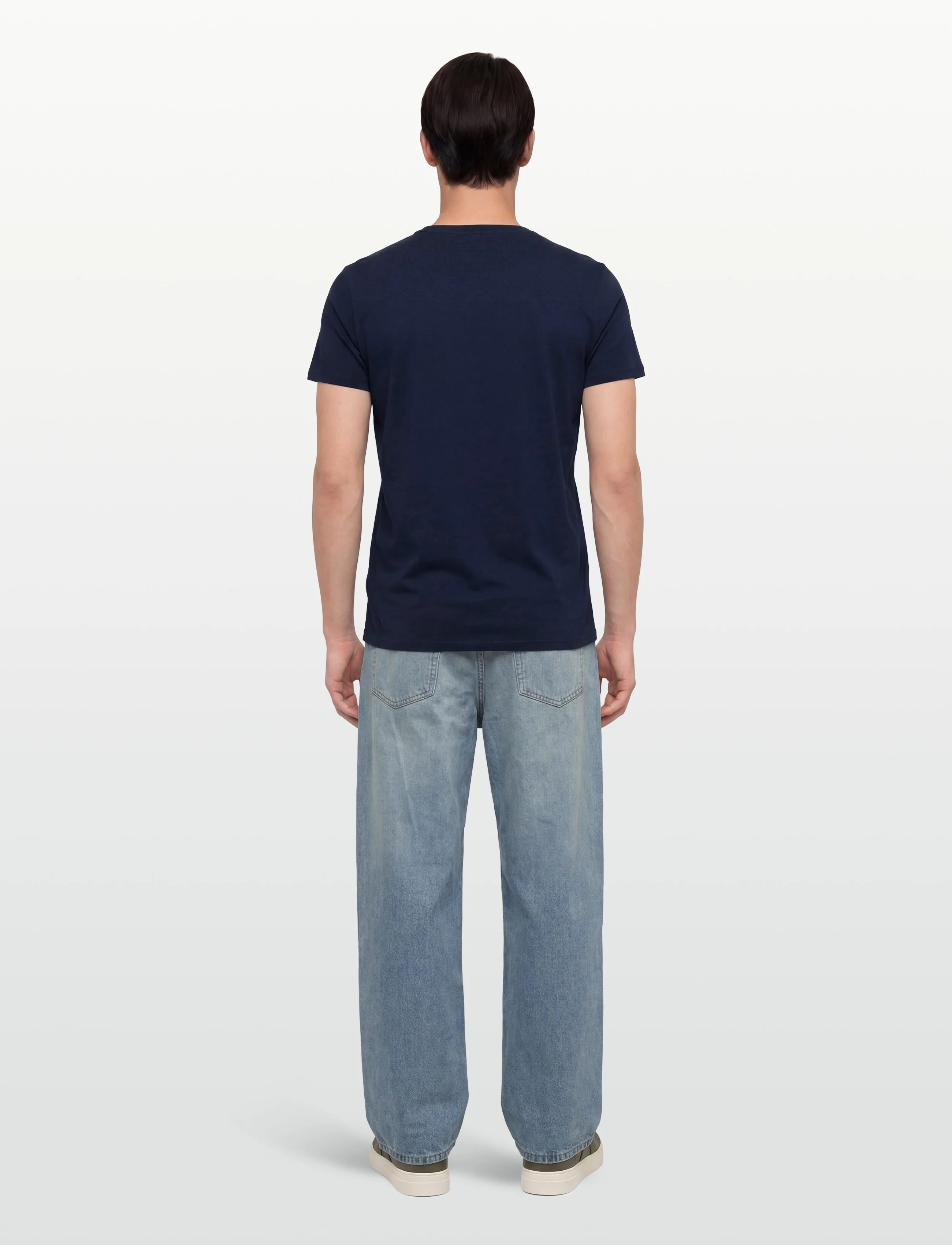 Lacoste - 1HT1 Men's tee-shirt - kortärmade t-shirts - navy blue - 4