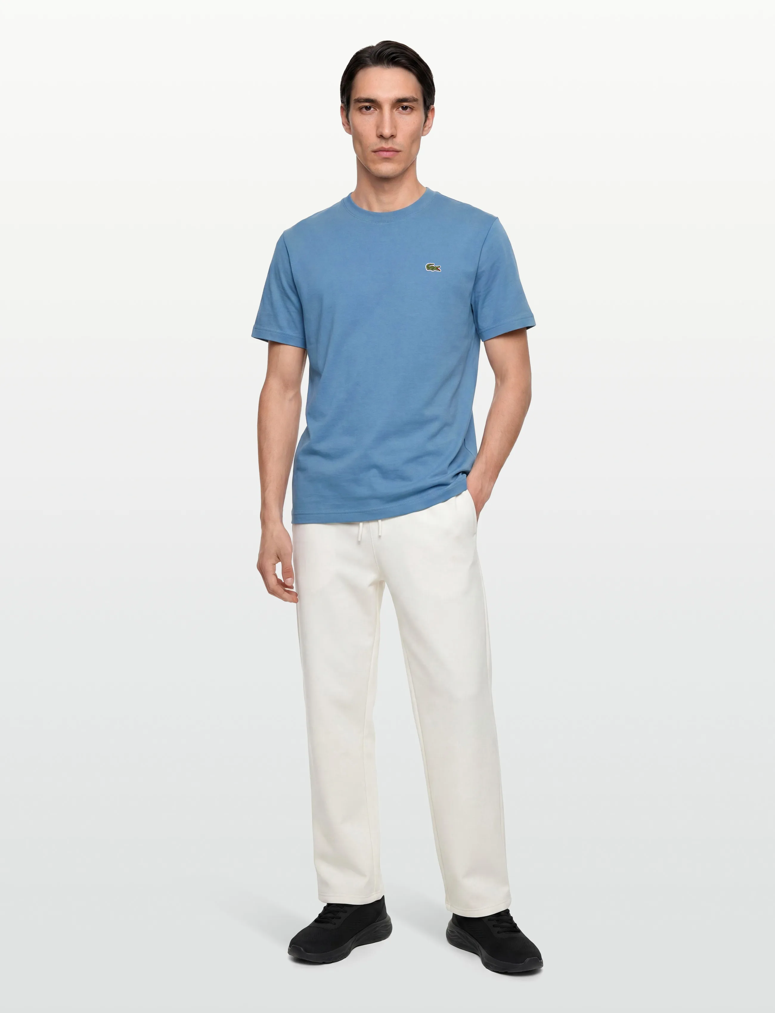 Lacoste Cotton T-Shirt - Kläder - ABYSS BLUE / blue