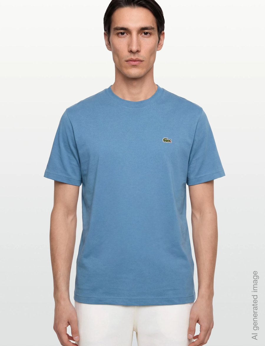 Lacoste - 1HT1 Men's tee-shirt - kortärmade t-shirts - abyss blue - 4