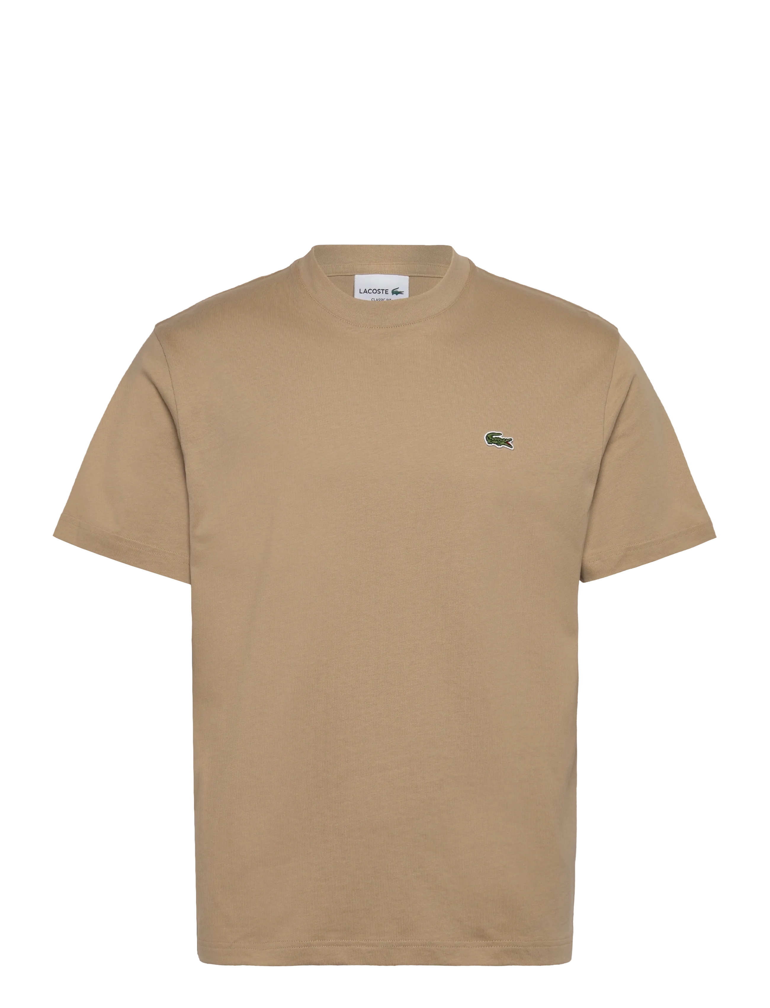 Lacoste Cotton T-Shirt - T-Shirts - BEIGE / beige