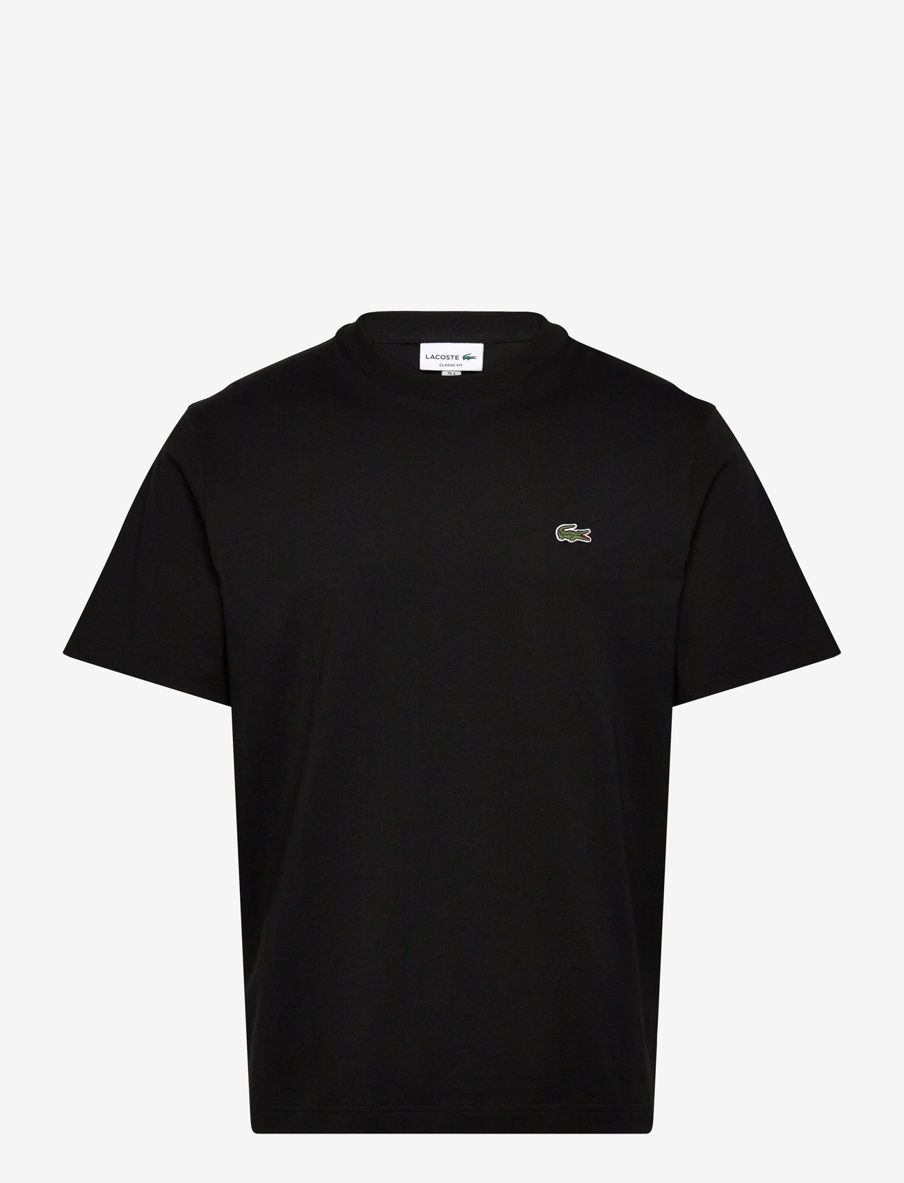 Lacoste - Cotton T-Shirt - t-shirts - black - 0