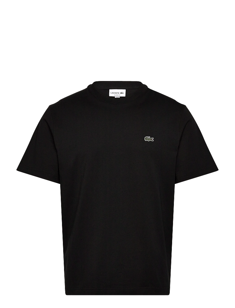 Lacoste - Cotton T-Shirt - t-shirts - black - 0